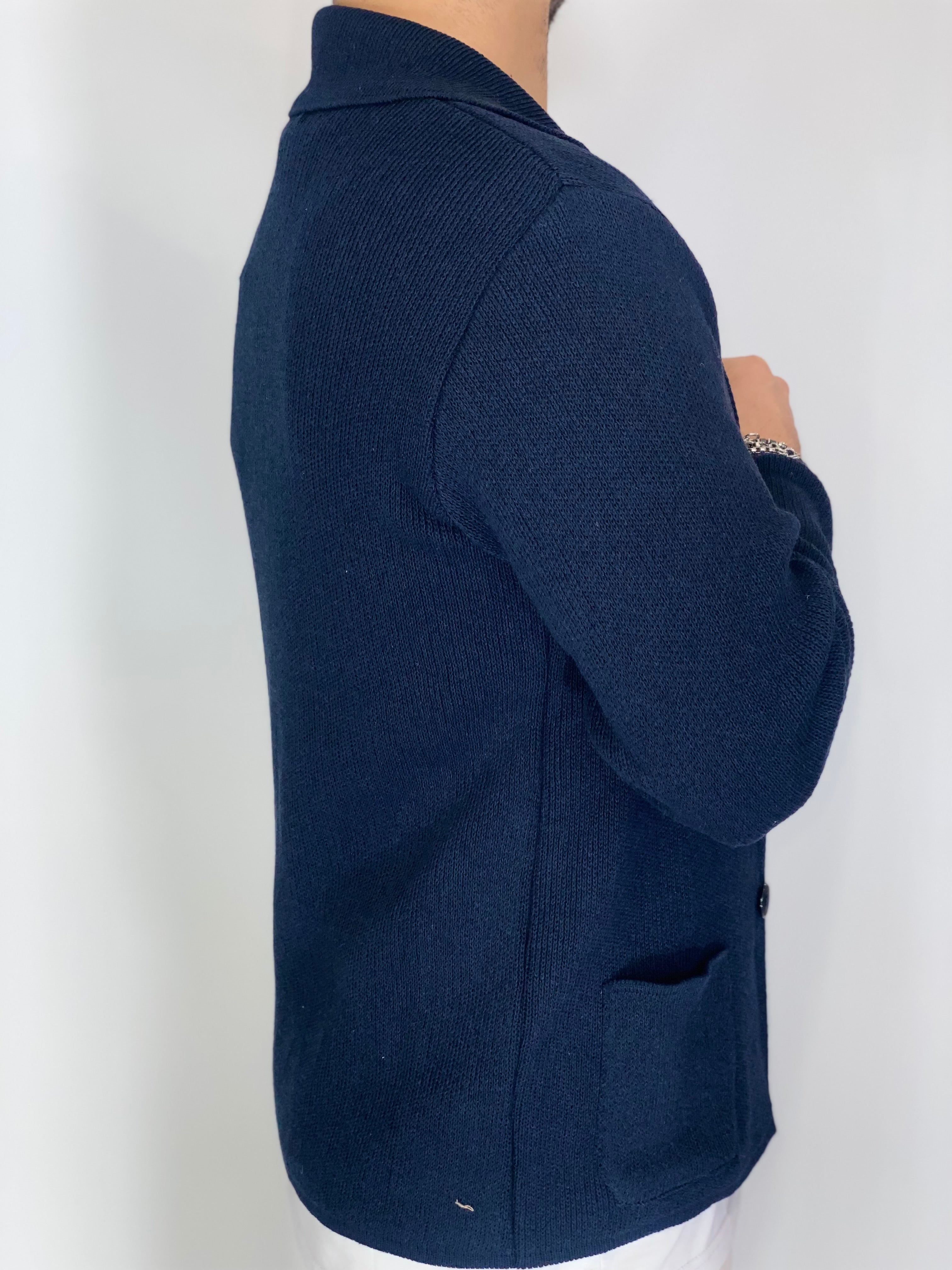 One · Cardigan giacca blu notte