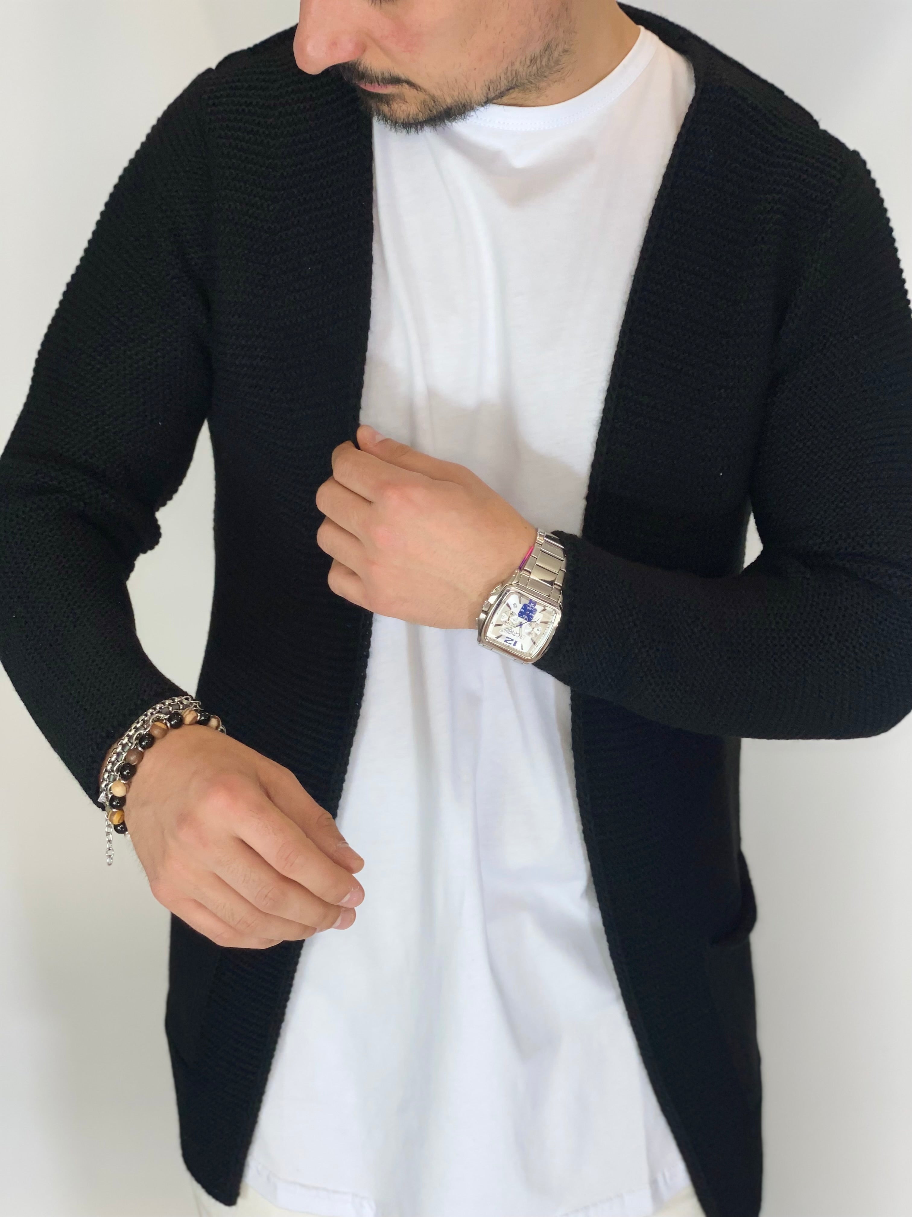 Breeze · Cardigan aperto nero
