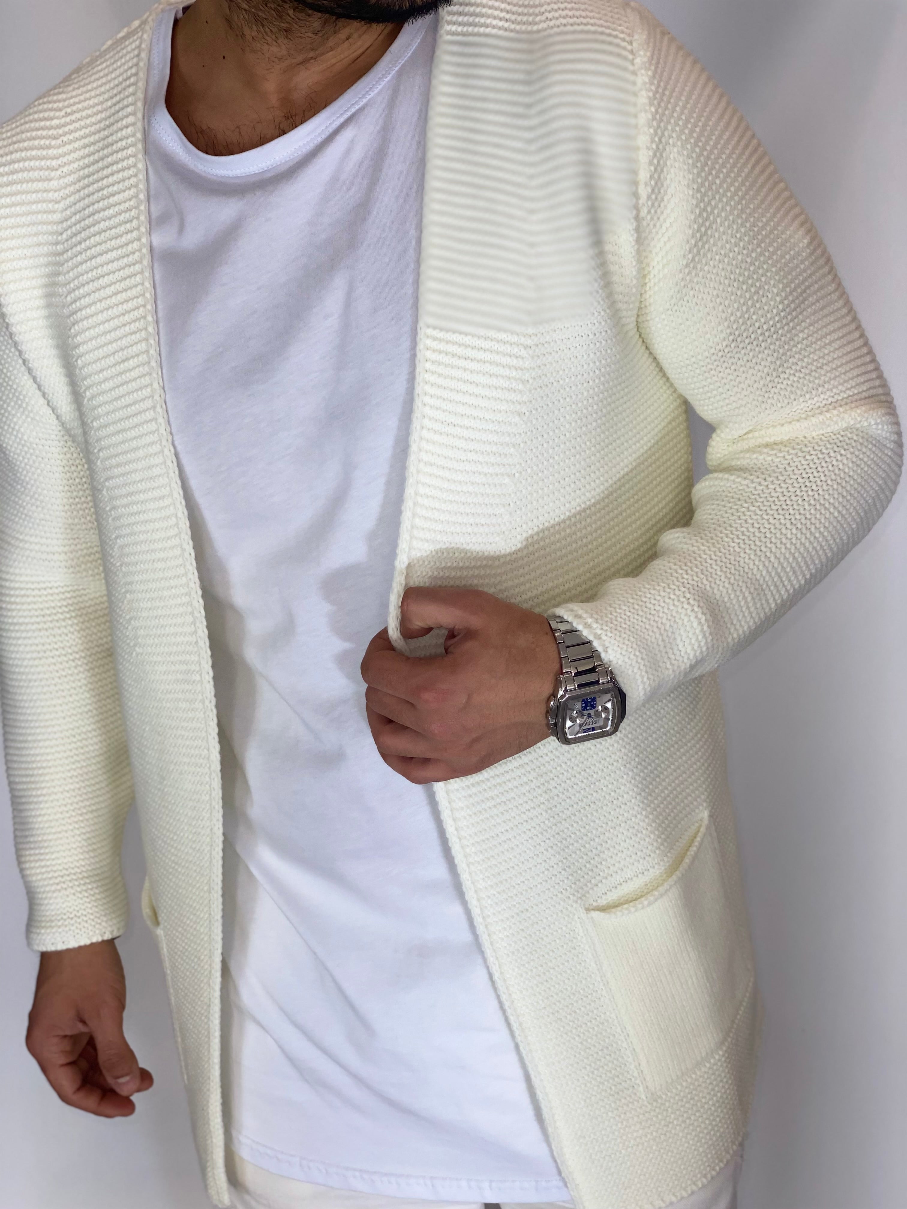 Breeze · Cardigan aperto panna