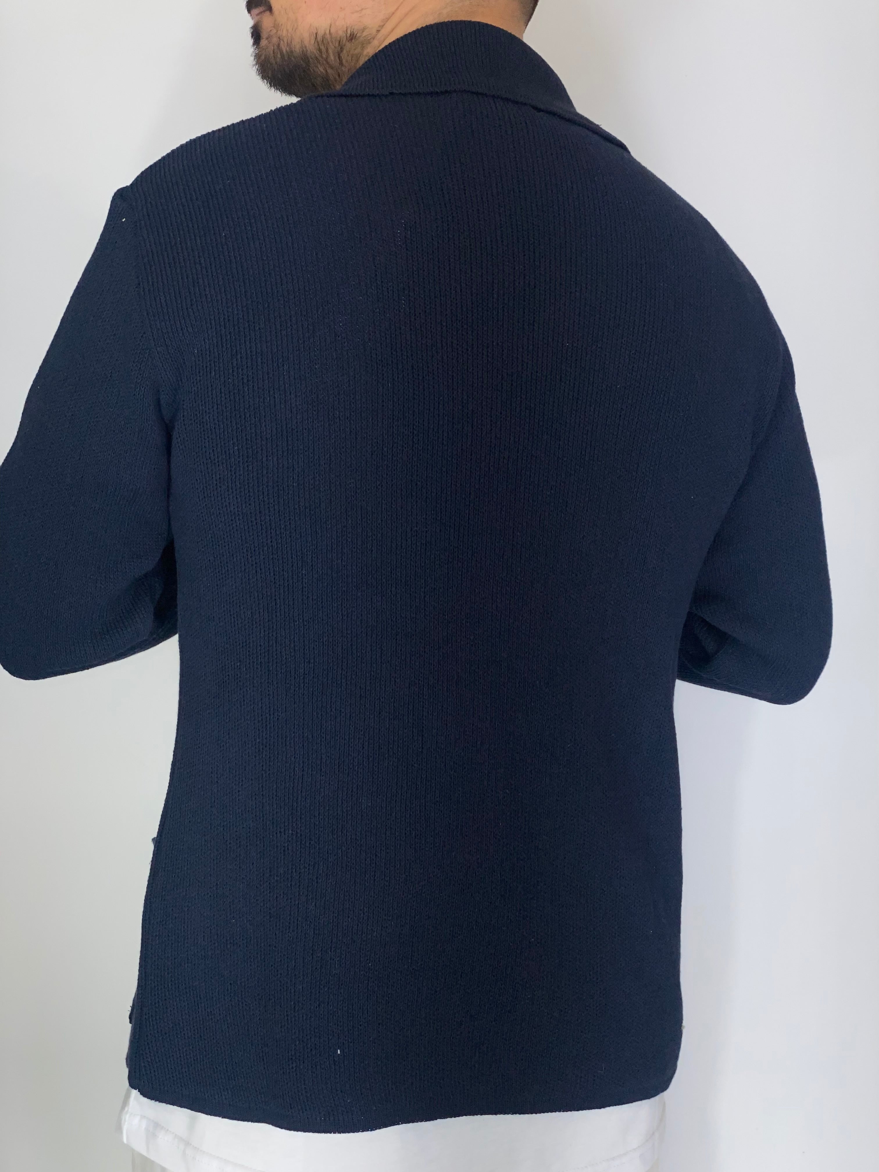 One · Cardigan giacca blu notte