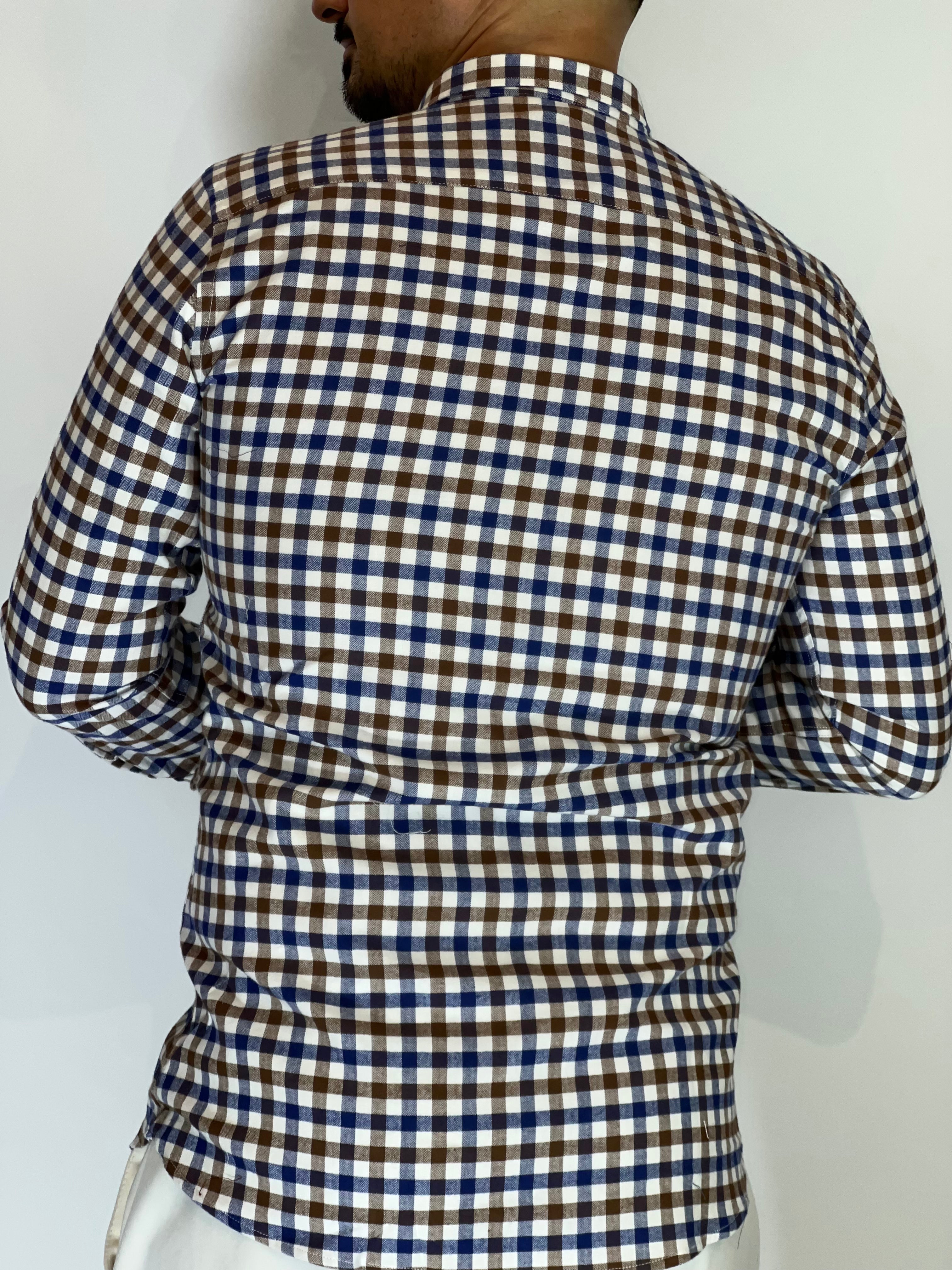 Summit · Camicia MIGLIACCIO blu/marrone