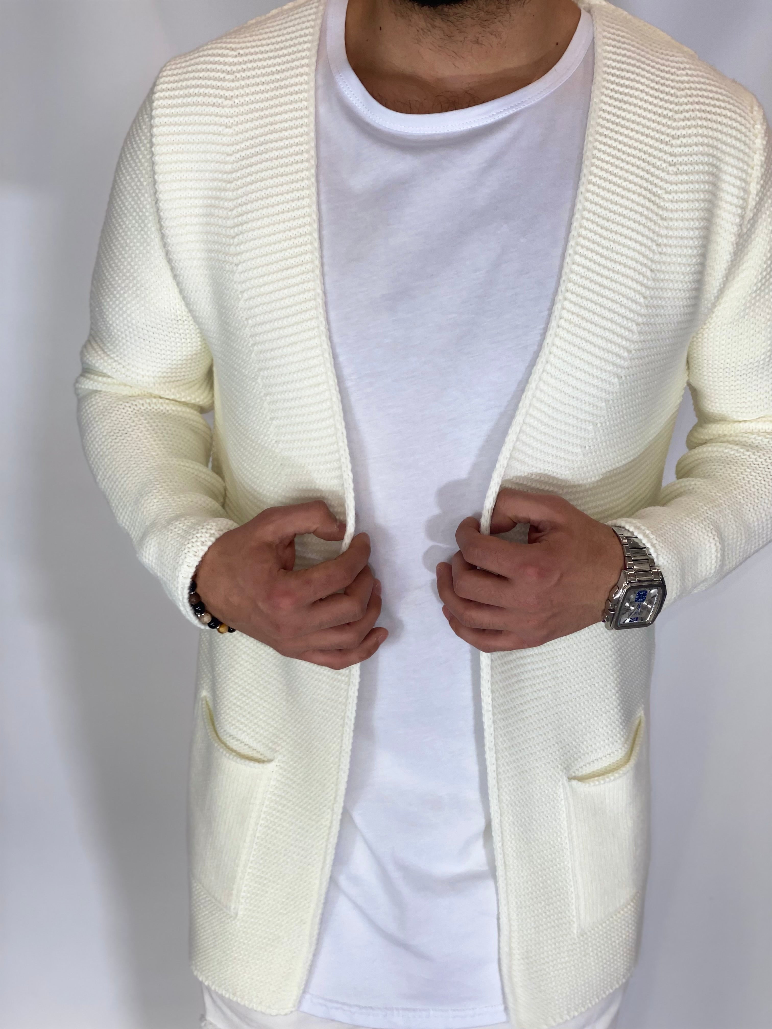 Breeze · Cardigan aperto panna