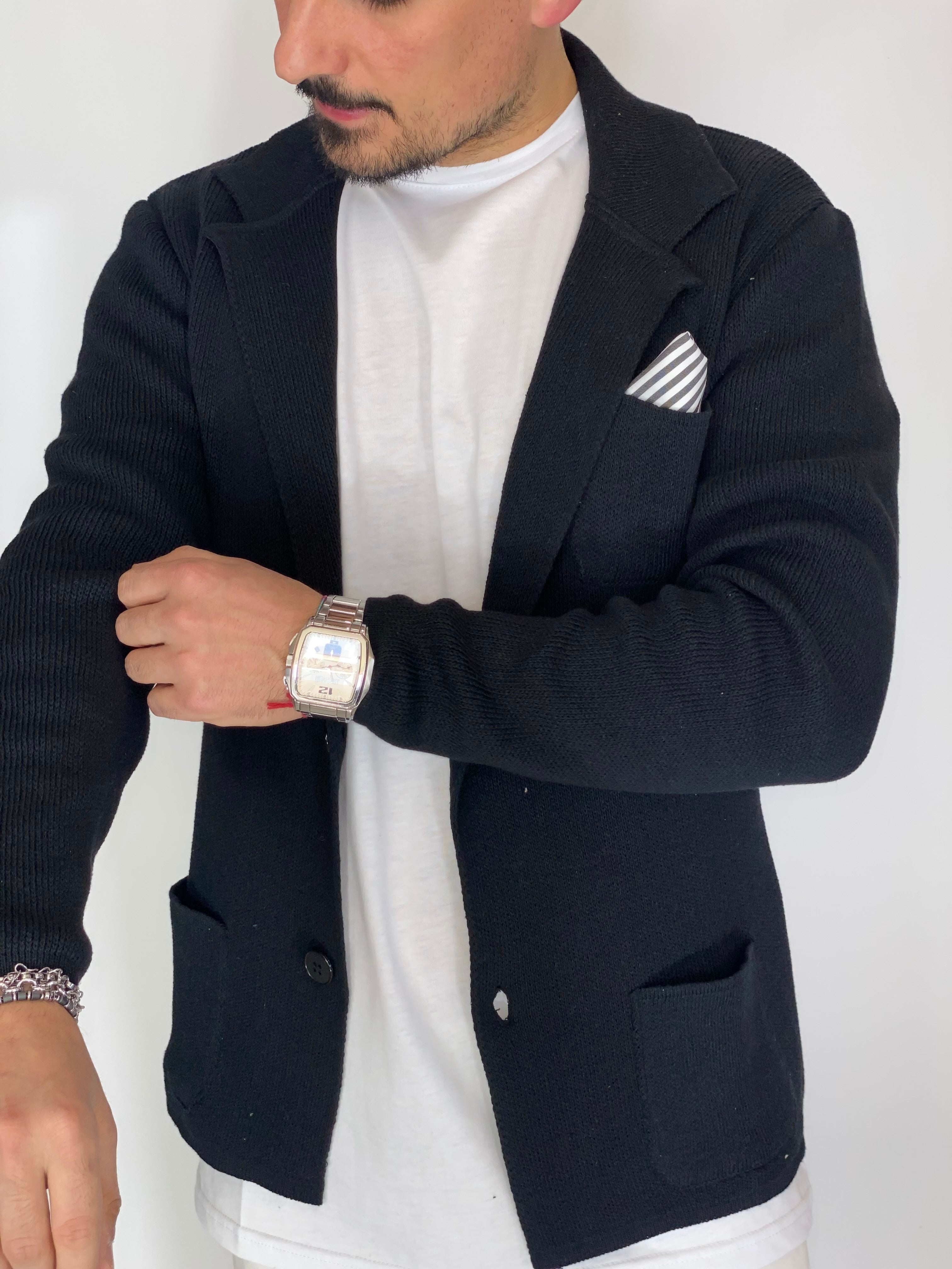 One · Cardigan giacca nero