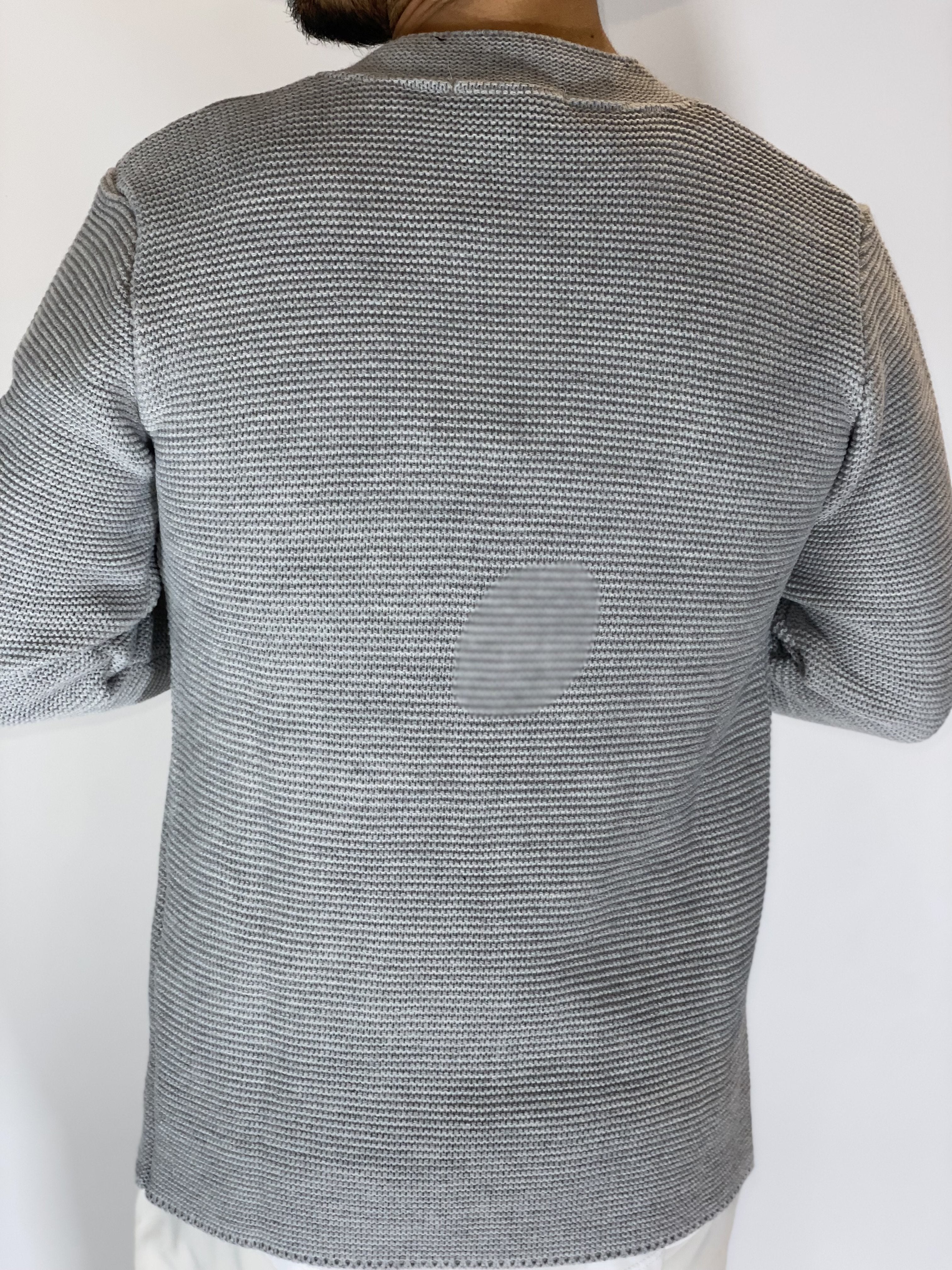 Seven · Cardigan coreano grigio