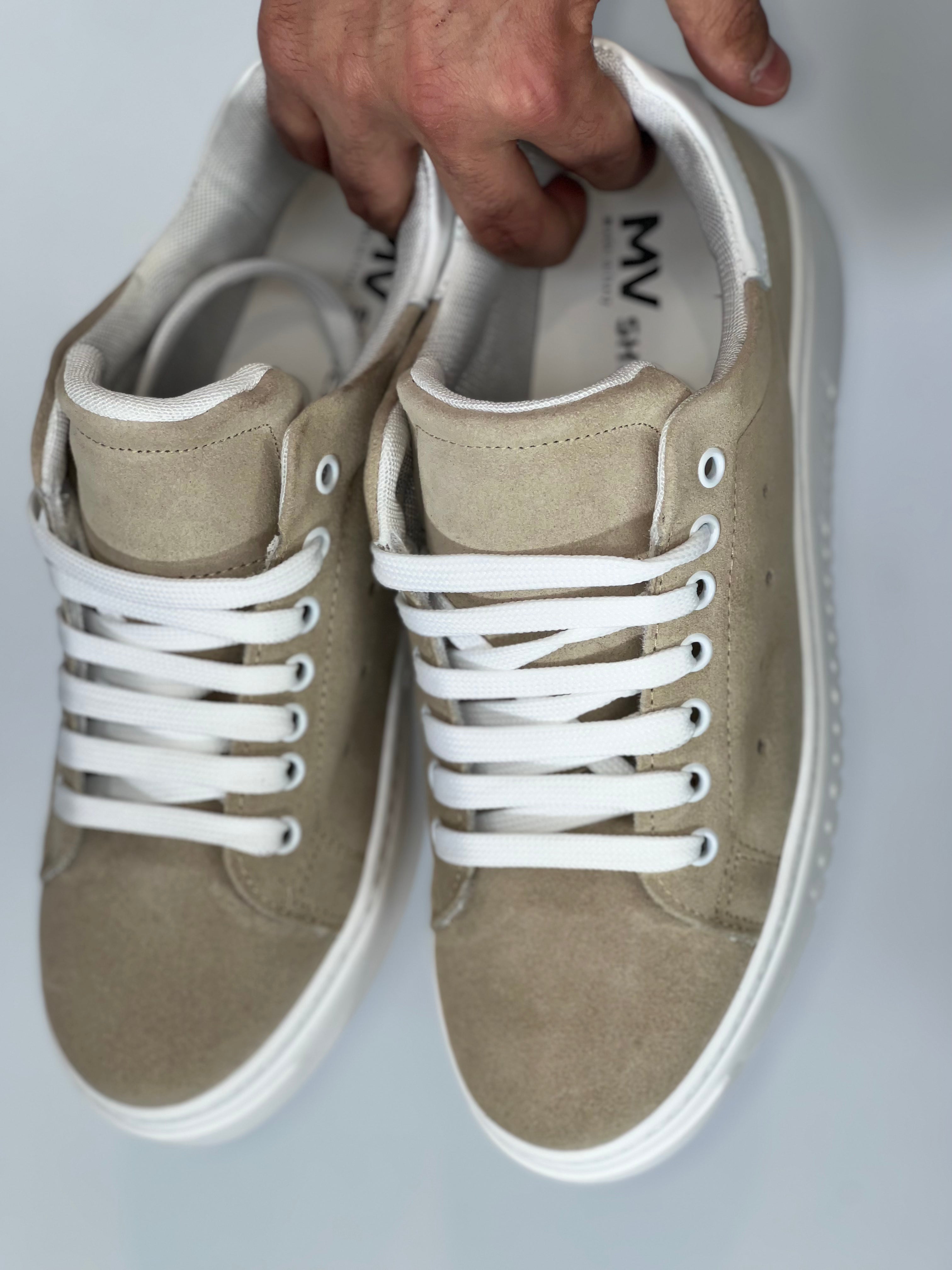 Scarpa somart camoscio beige AR52