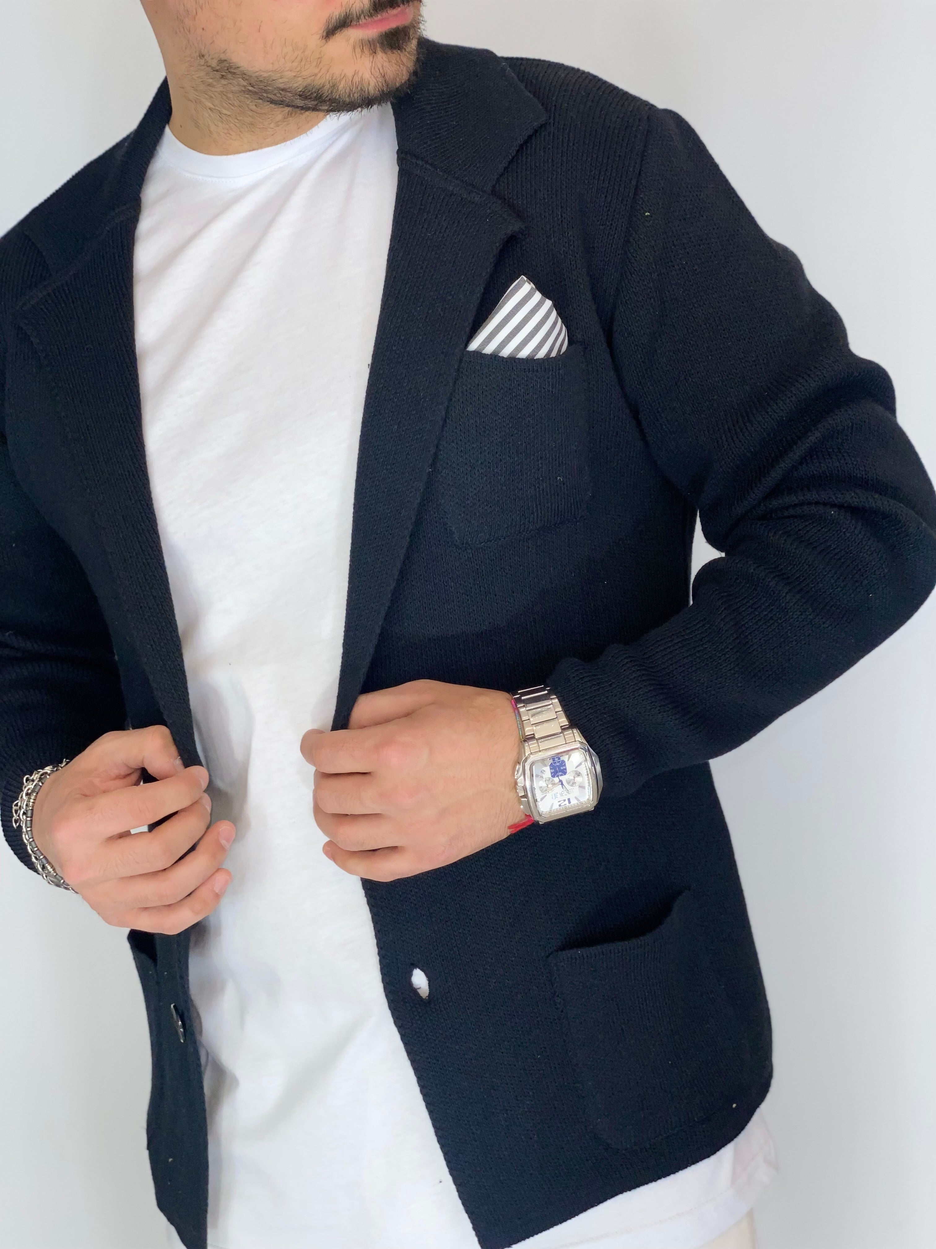 One · Cardigan giacca nero