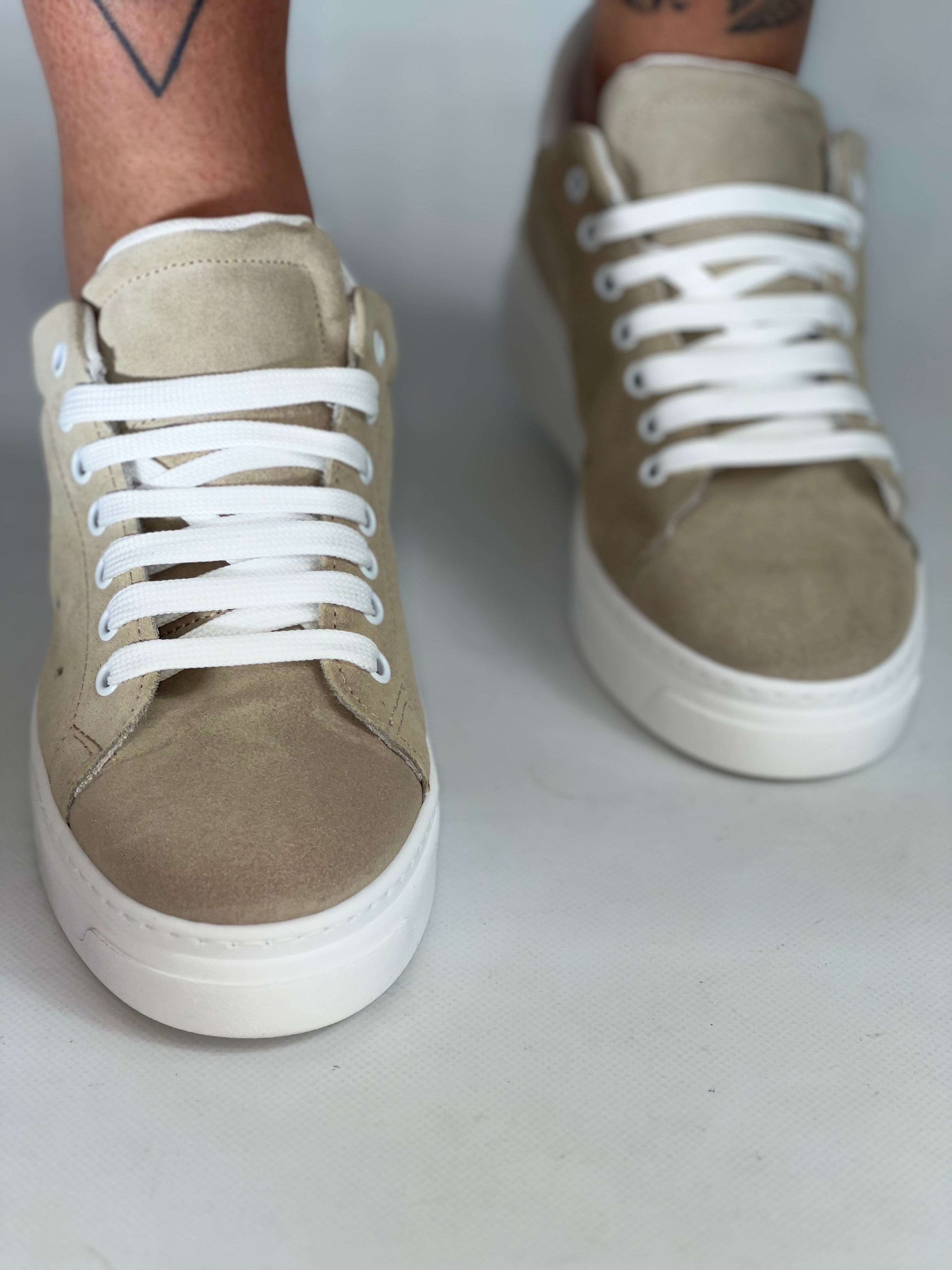 Scarpa somart camoscio beige AR52