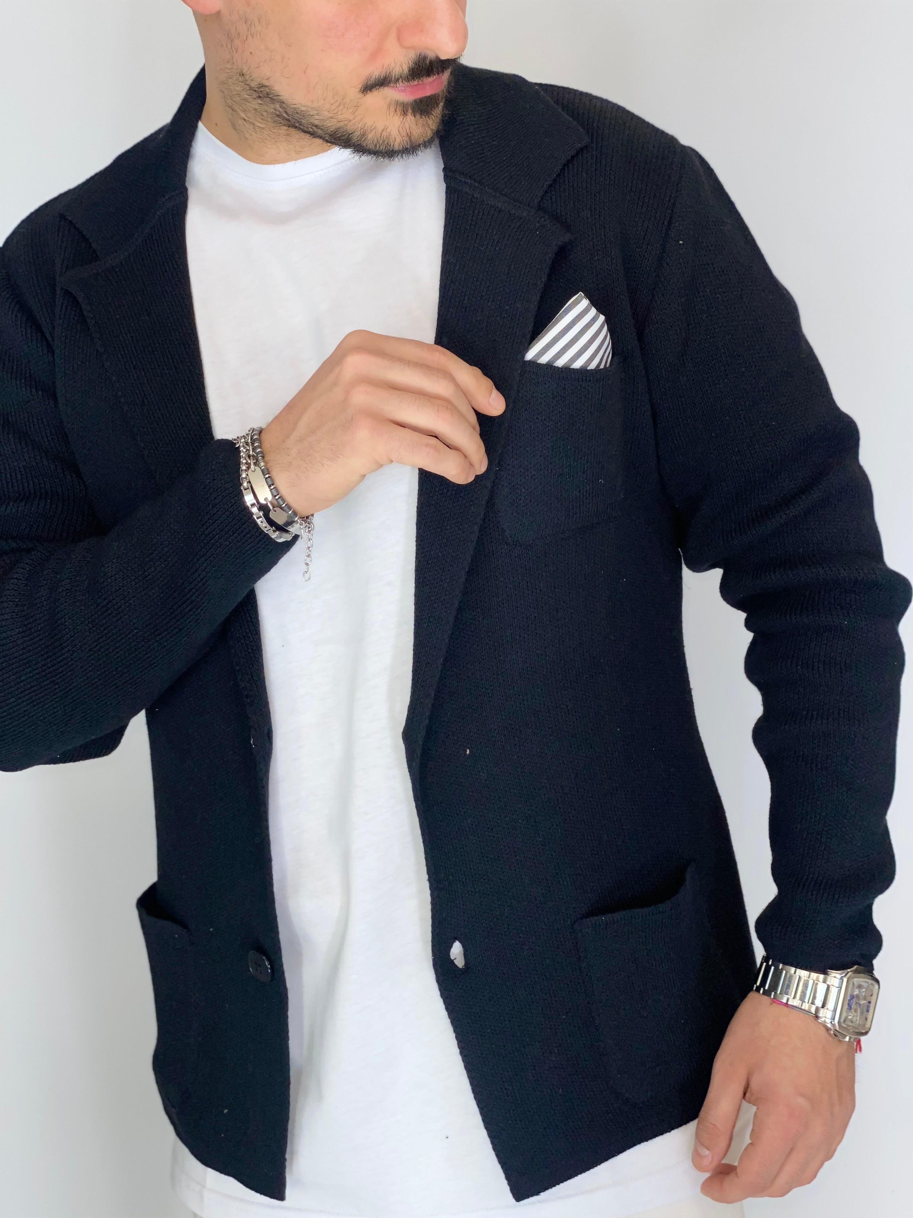 One · Cardigan giacca nero