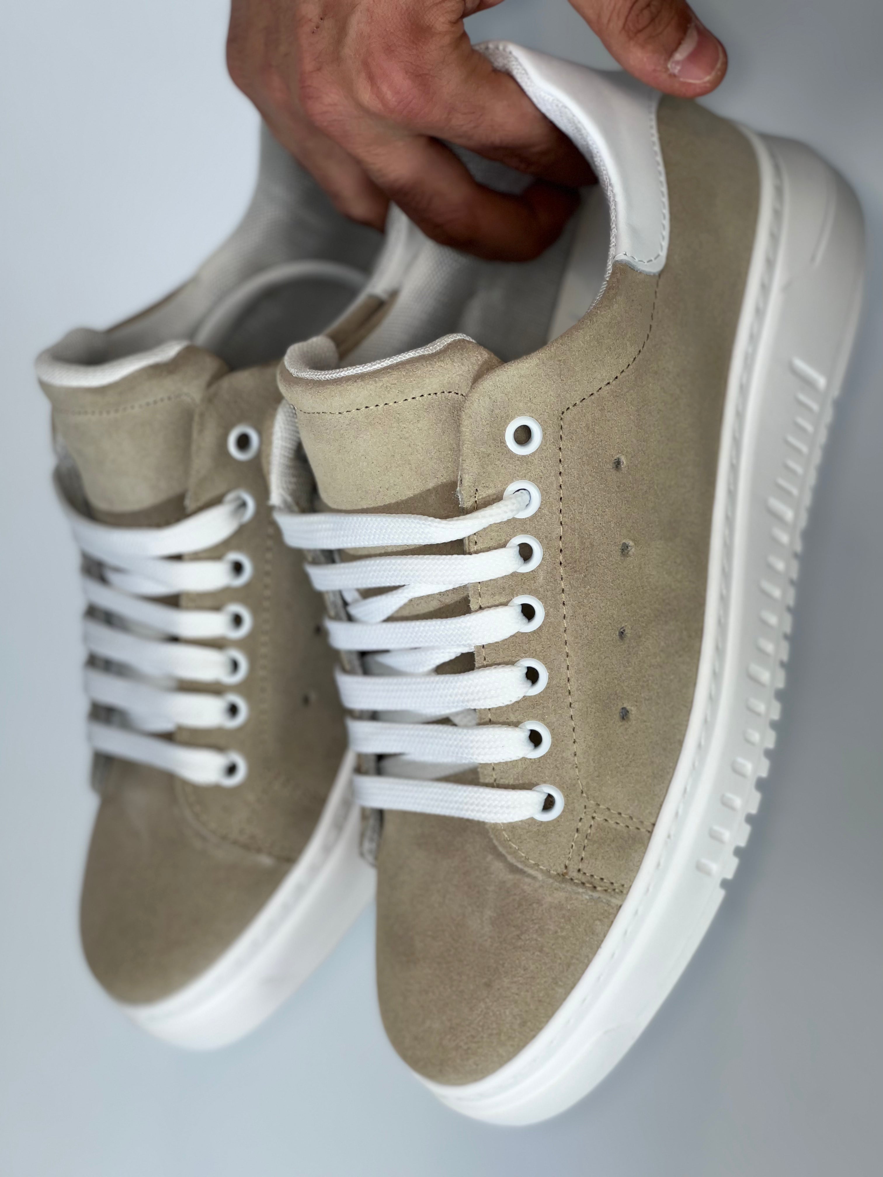 Scarpa somart camoscio beige AR52