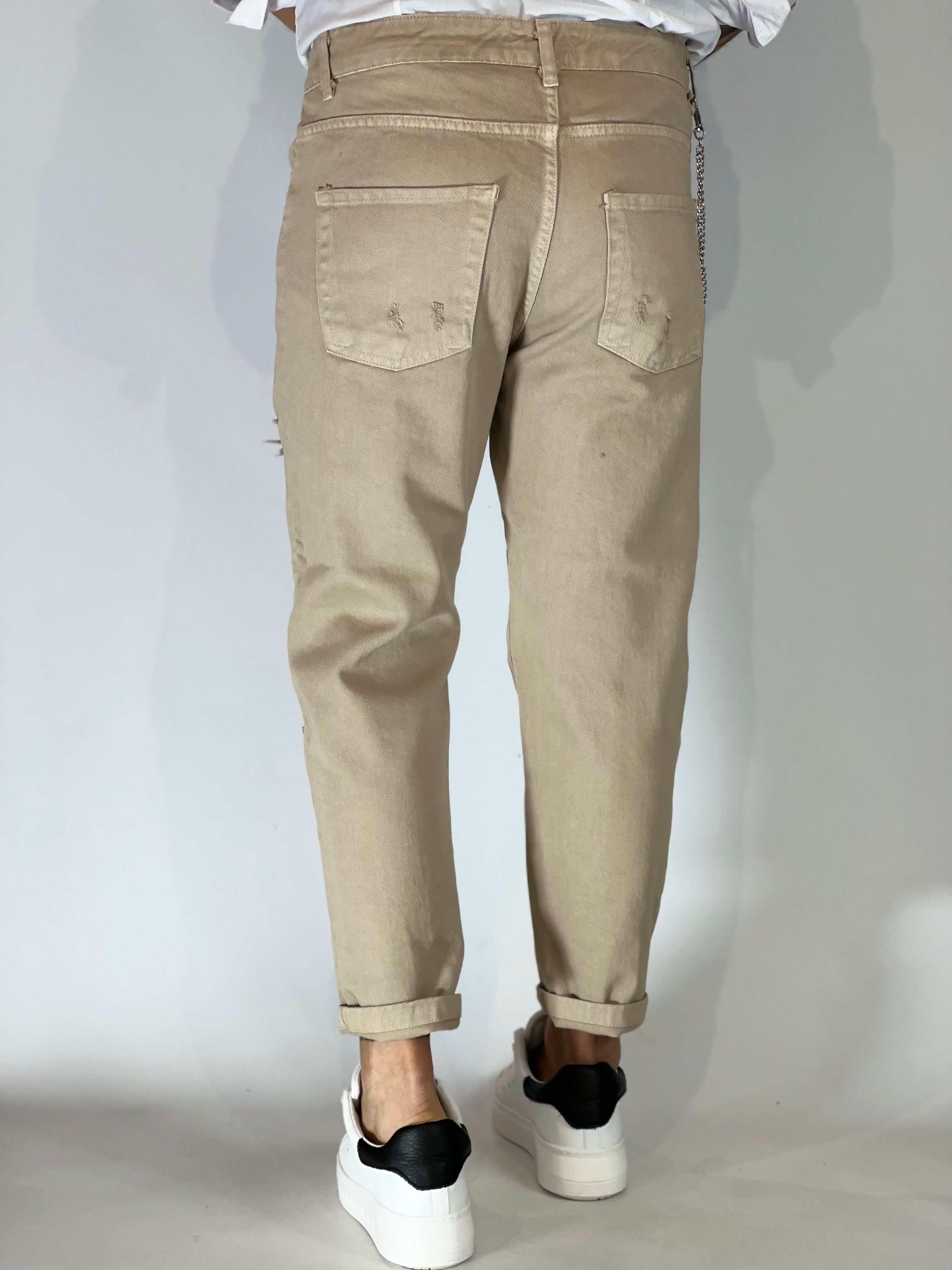Pantalone loose fit beige CR2397/CR2474