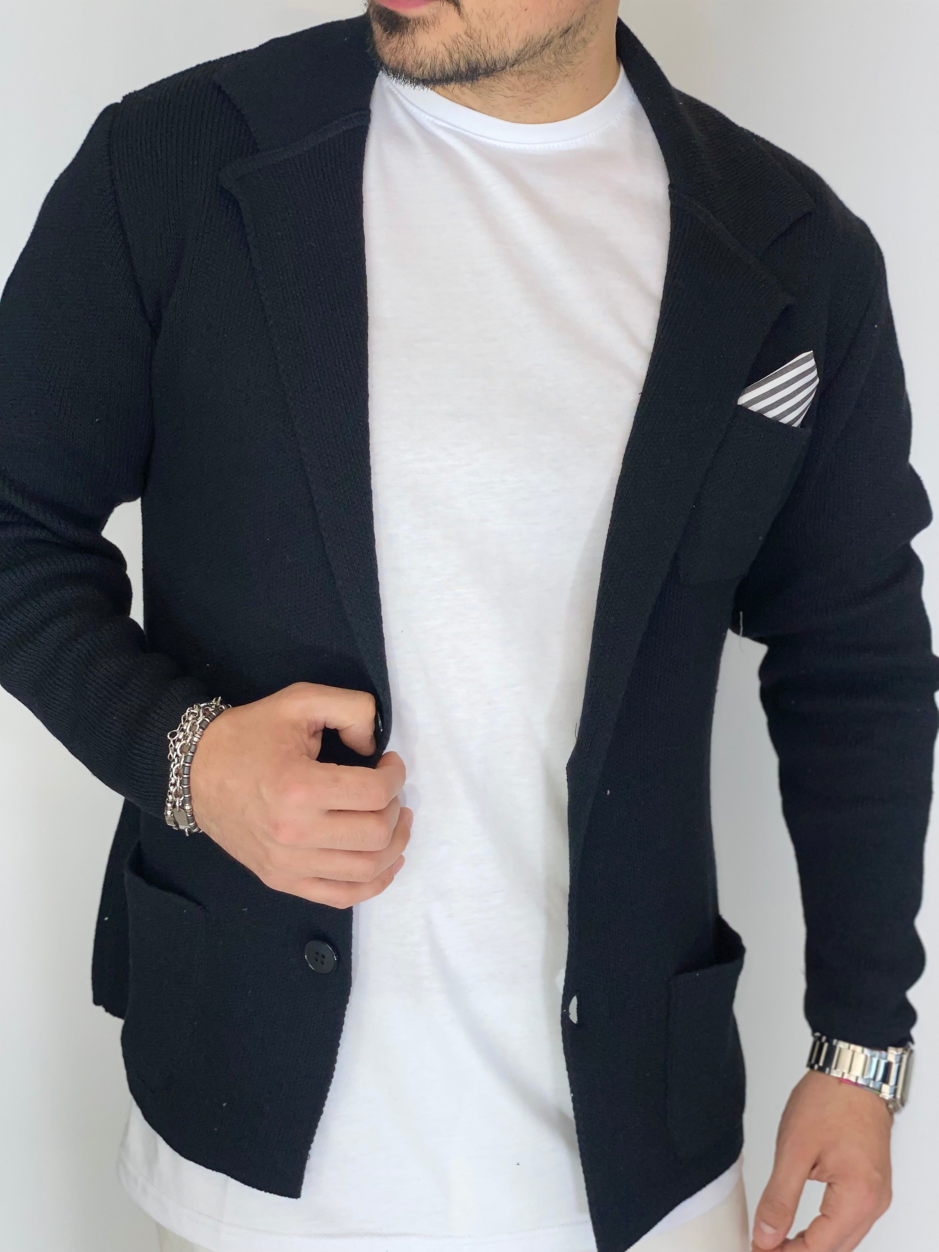 One · Cardigan giacca nero