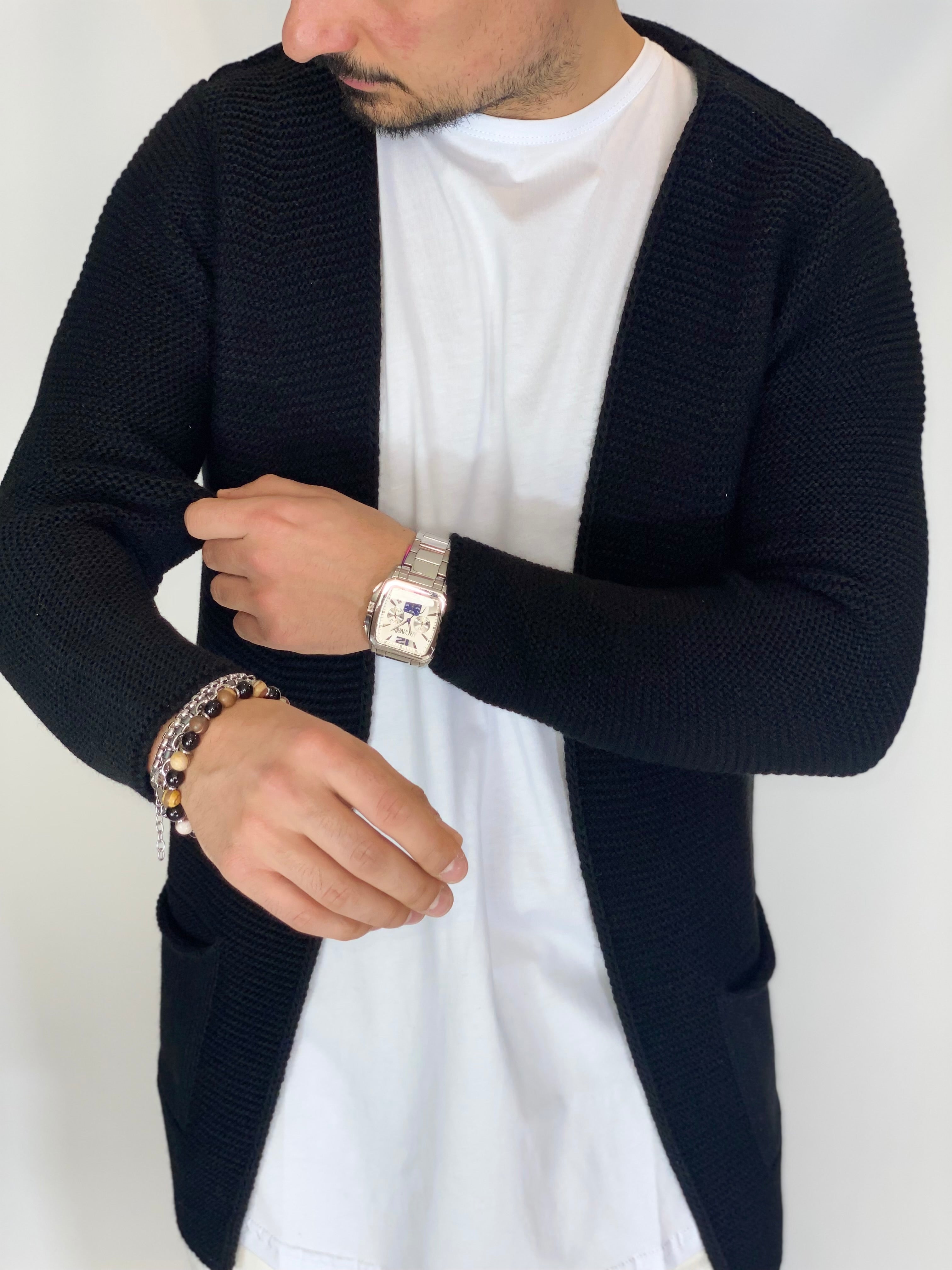 Breeze · Cardigan aperto nero