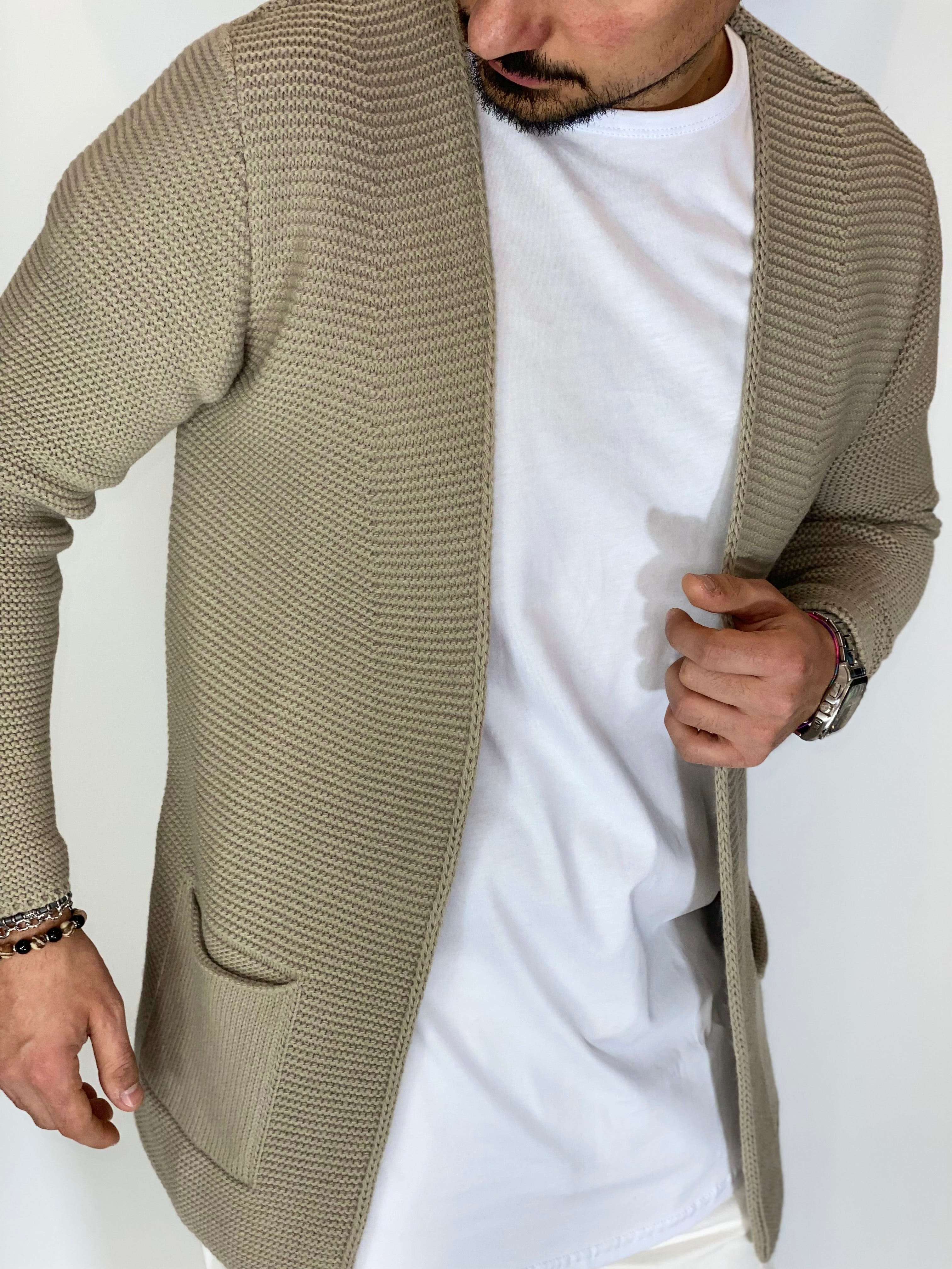 Breeze · Cardigan aperto beige
