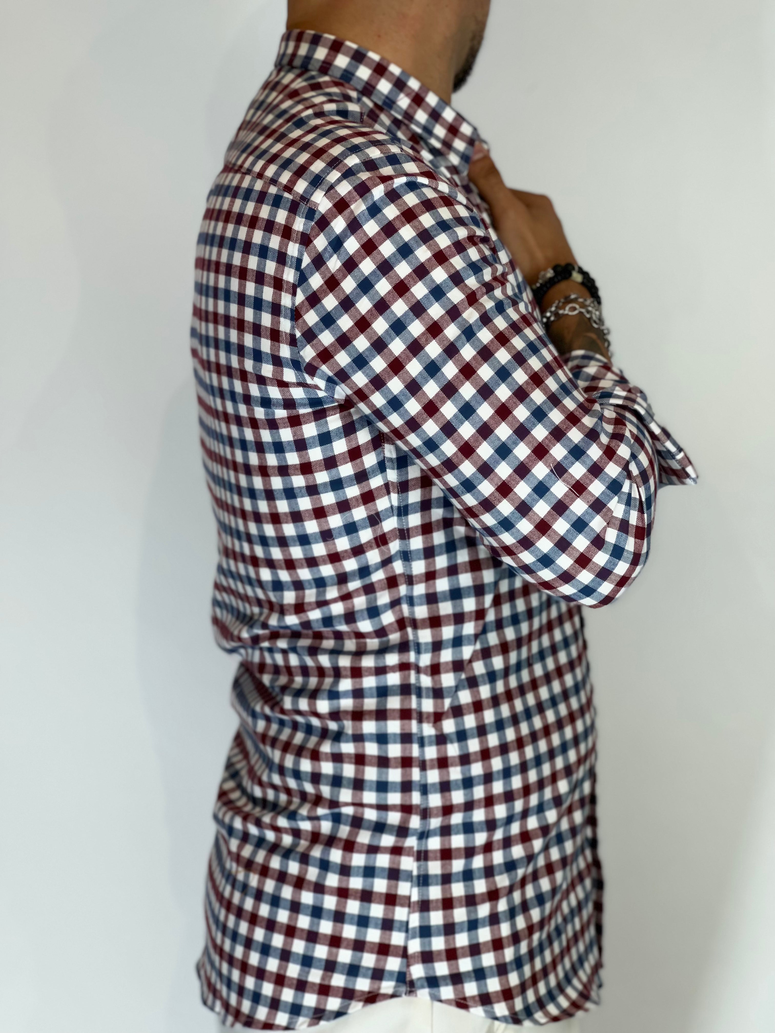 Summit · Camicia MIGLIACCIO blu/bordeaux