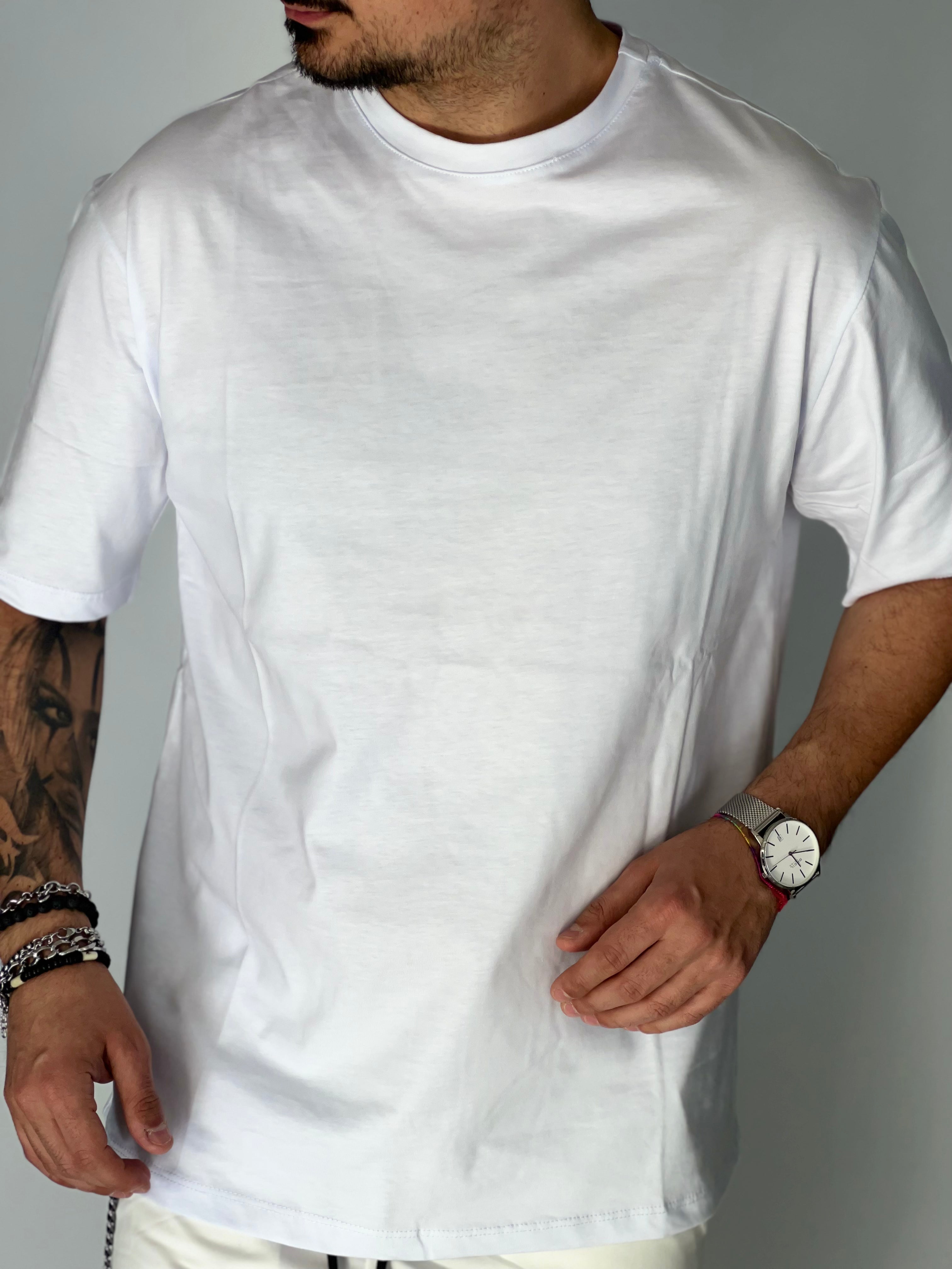 T-Shirt over basic bianca DC80316