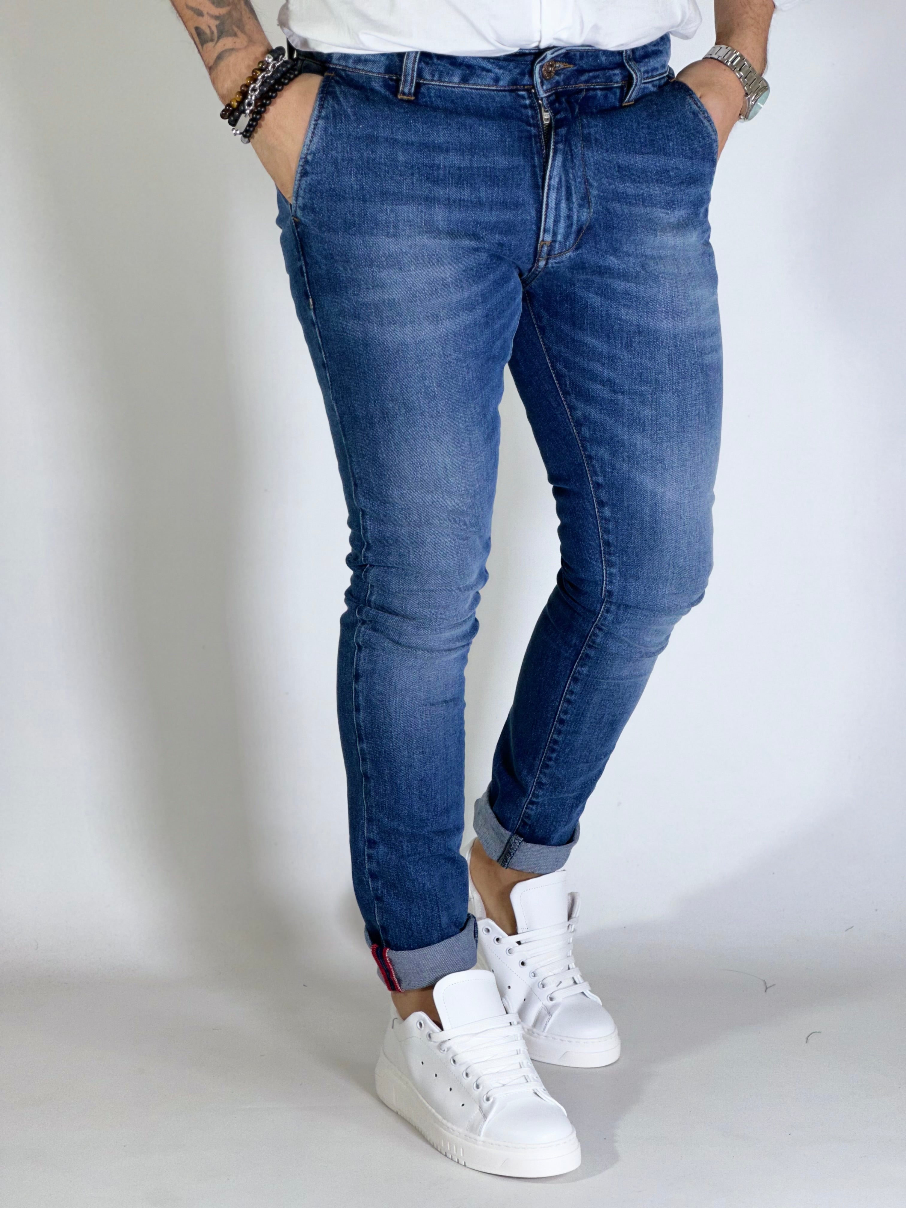 Jeans slim fit tasca america DONPEPE