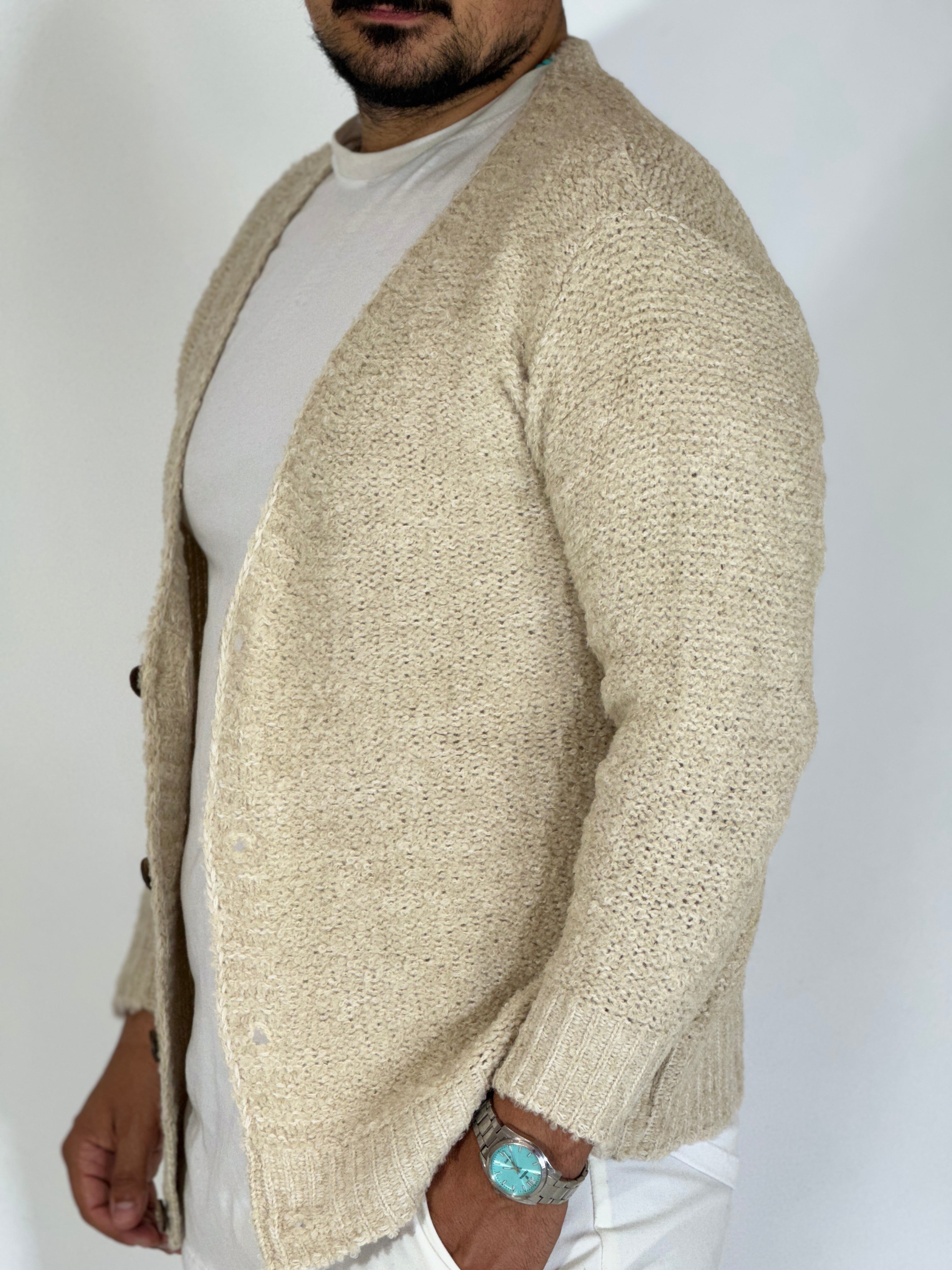 Cardigan boucler corda SER A424