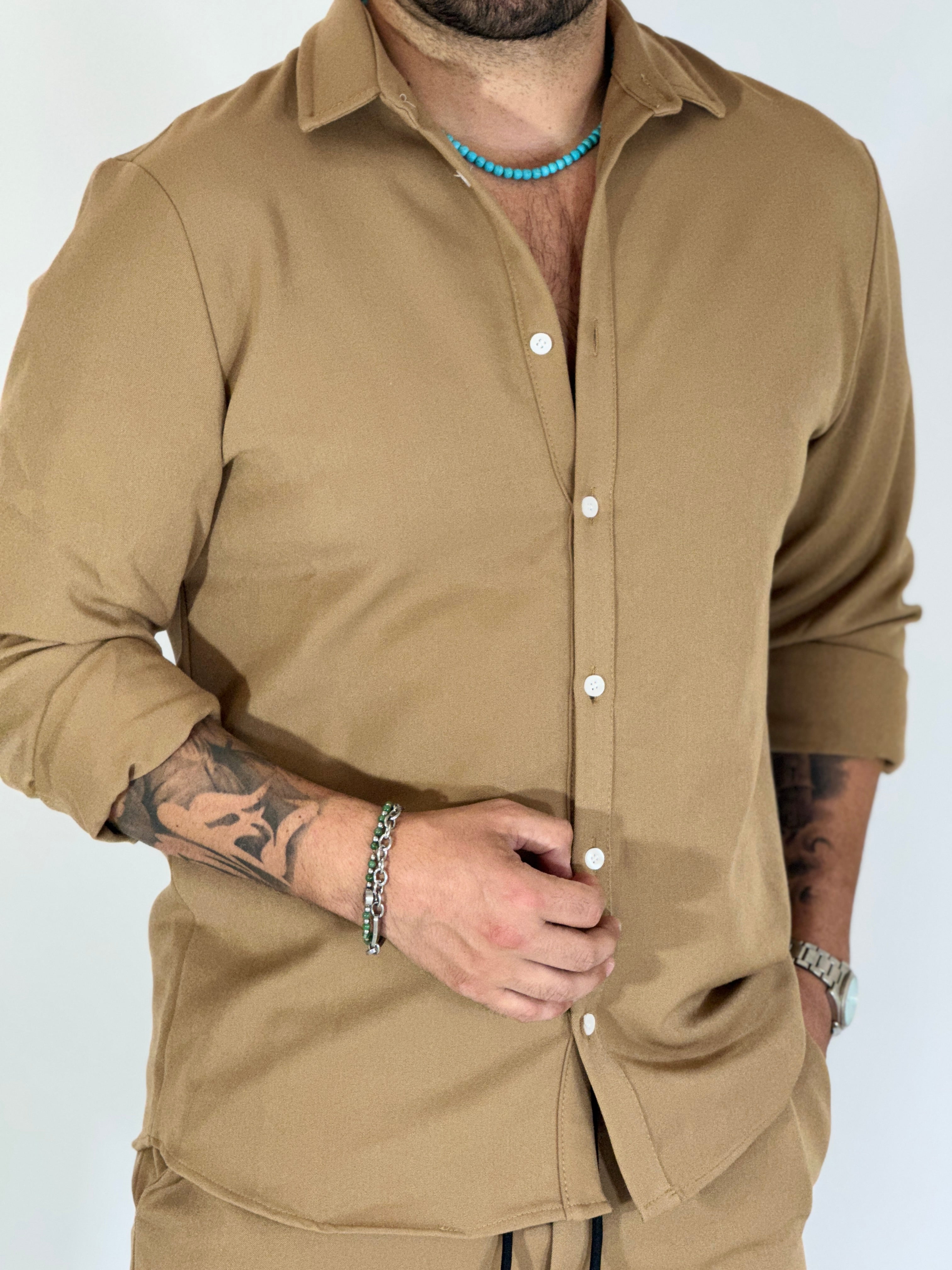 Coordinato BEACH cammello UM586/323