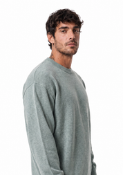 Girocollo rasato green W86020