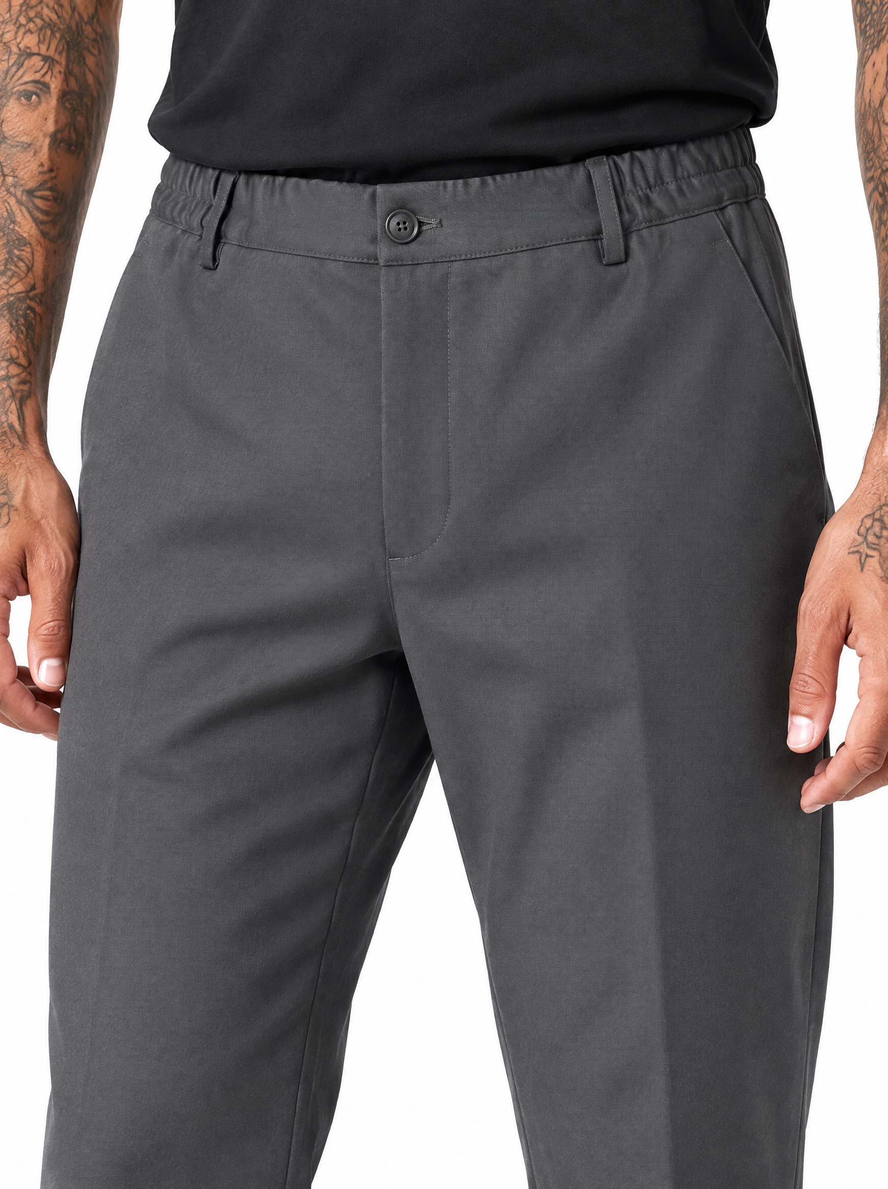 COMPTON Pantalone palazzo grigio
