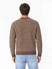 M571 maglia paricollo cammello