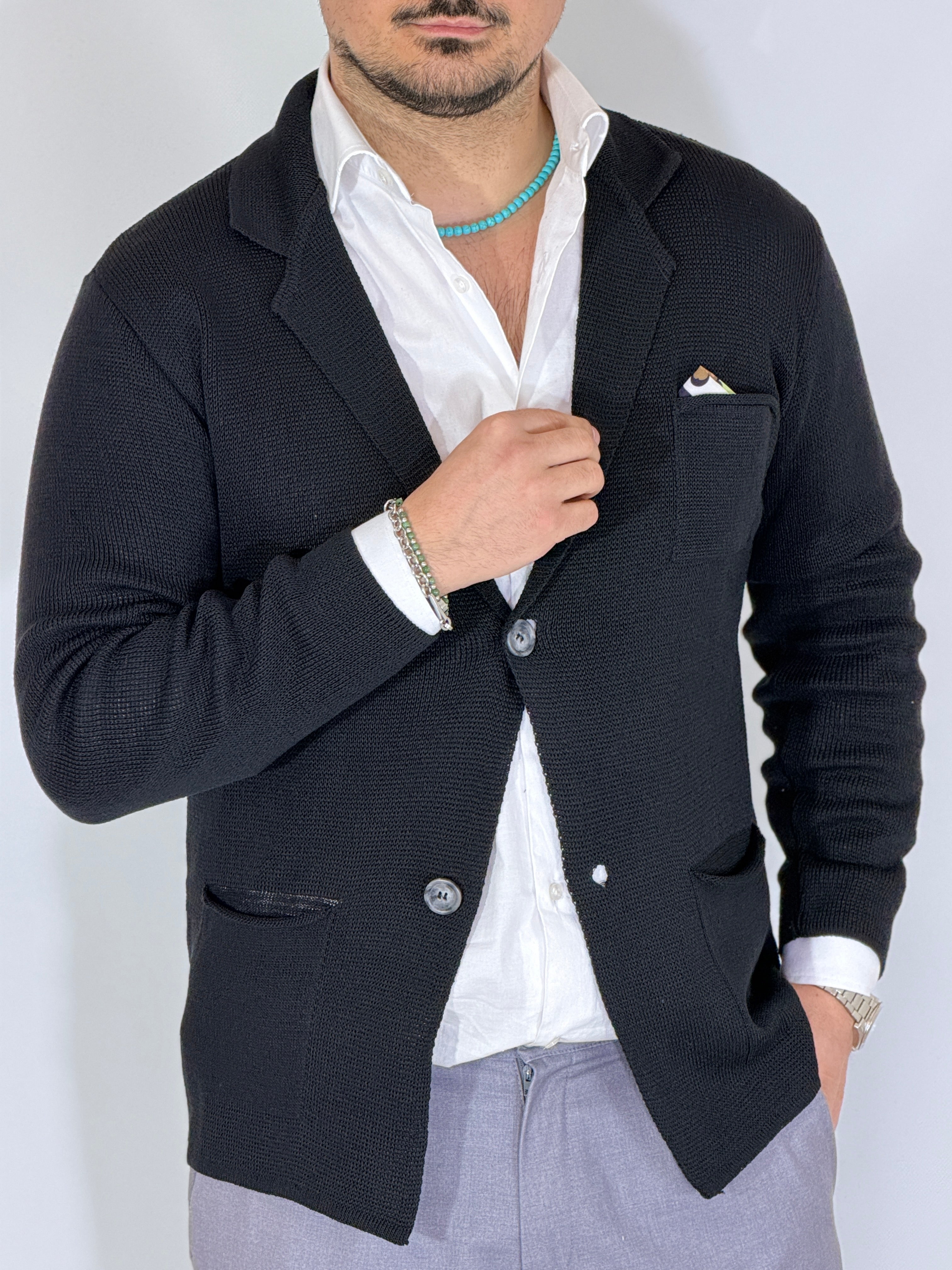 ONE · Cardigan giacca nero