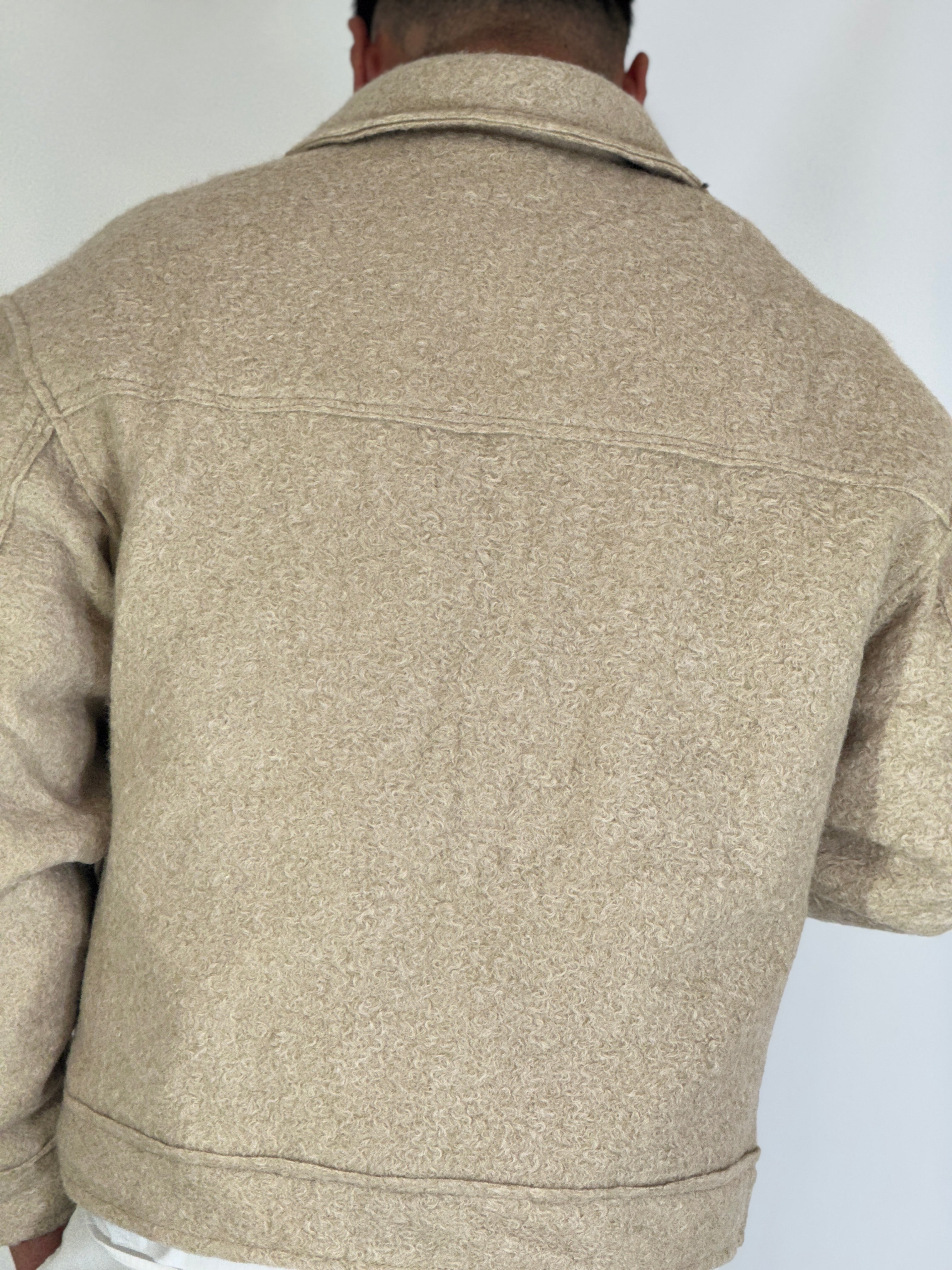 Giubbino over pettinato beige 9911