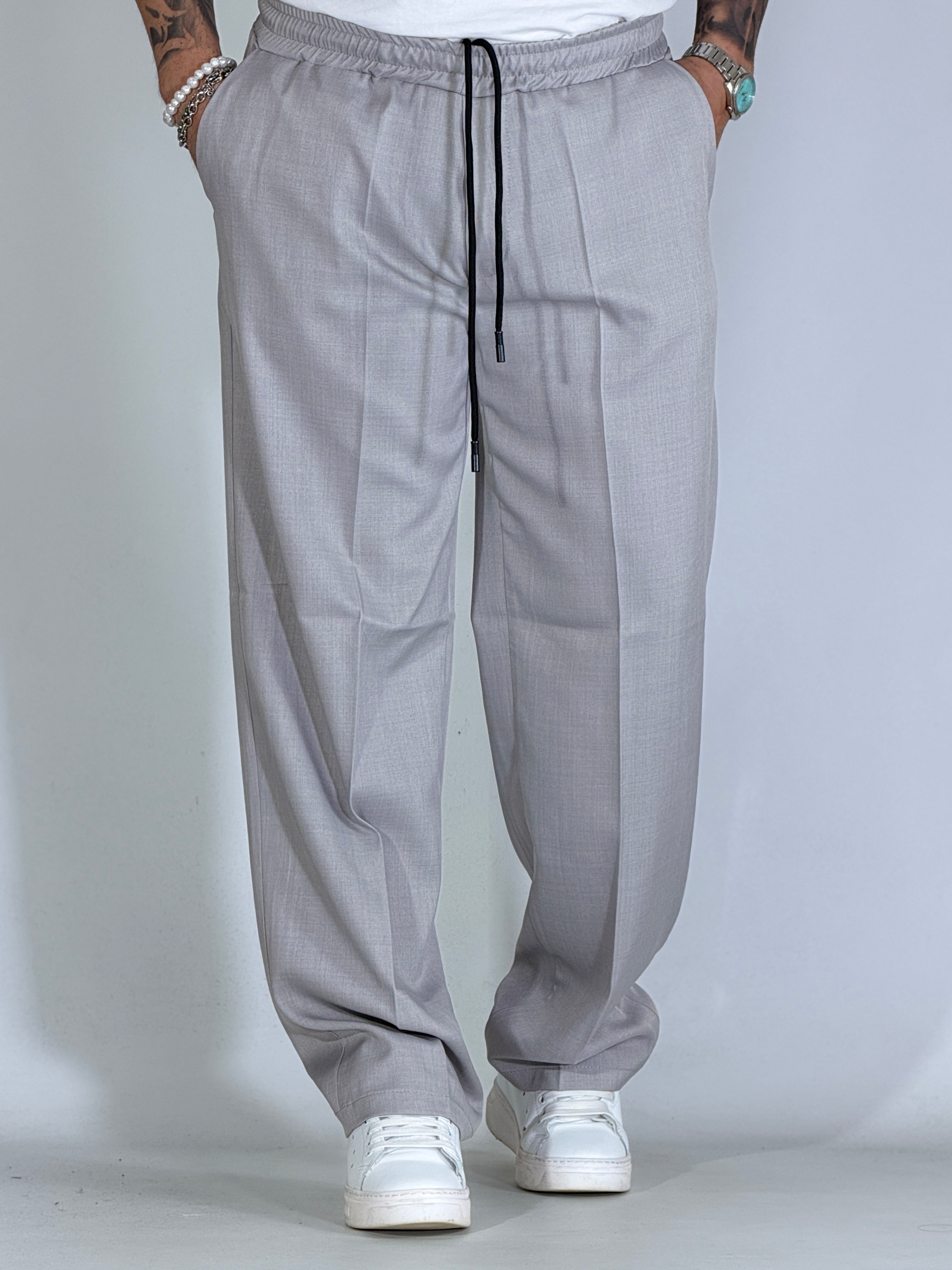 Pantalaccio fiammato palazzo grigio BRIXTON