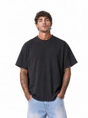 T-shirt oversize black L815000