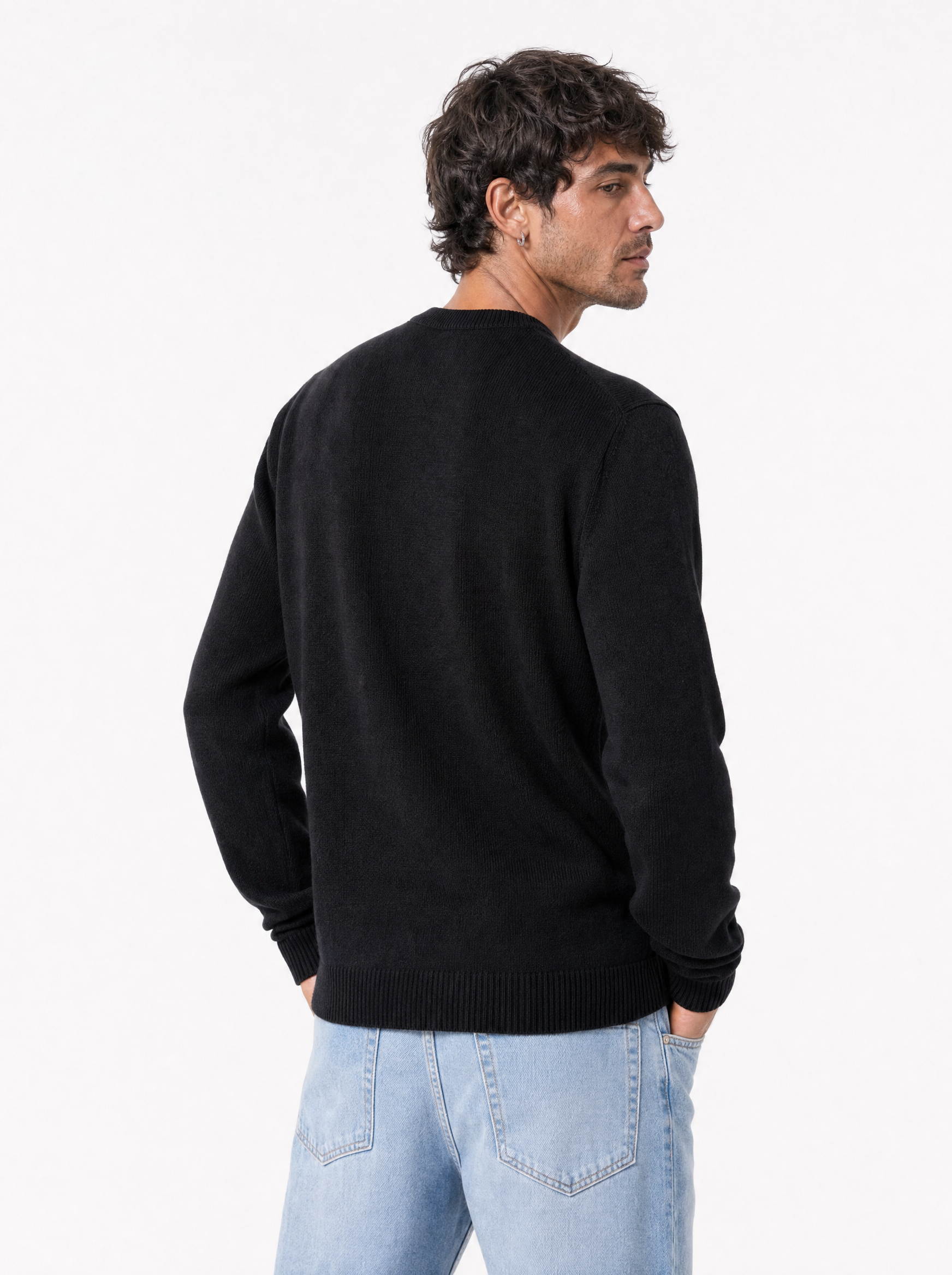 Maglia serafino nero AD25944/2