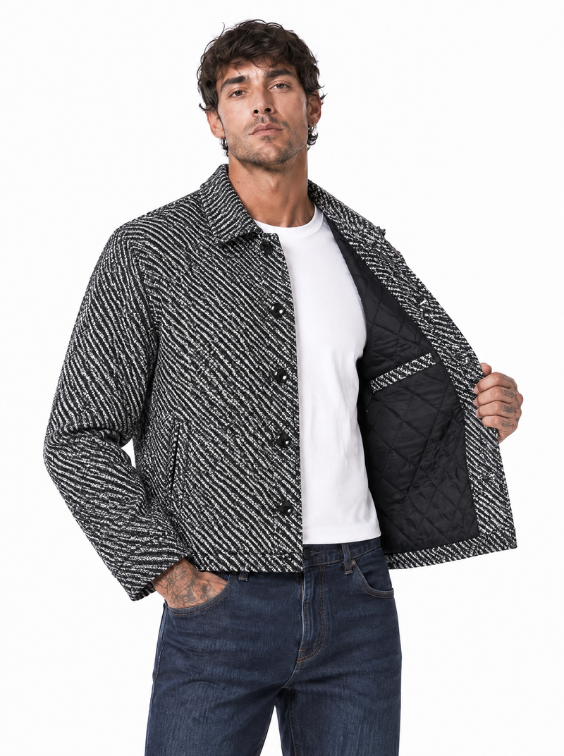 Giacca sale e pepe nera ZMC859