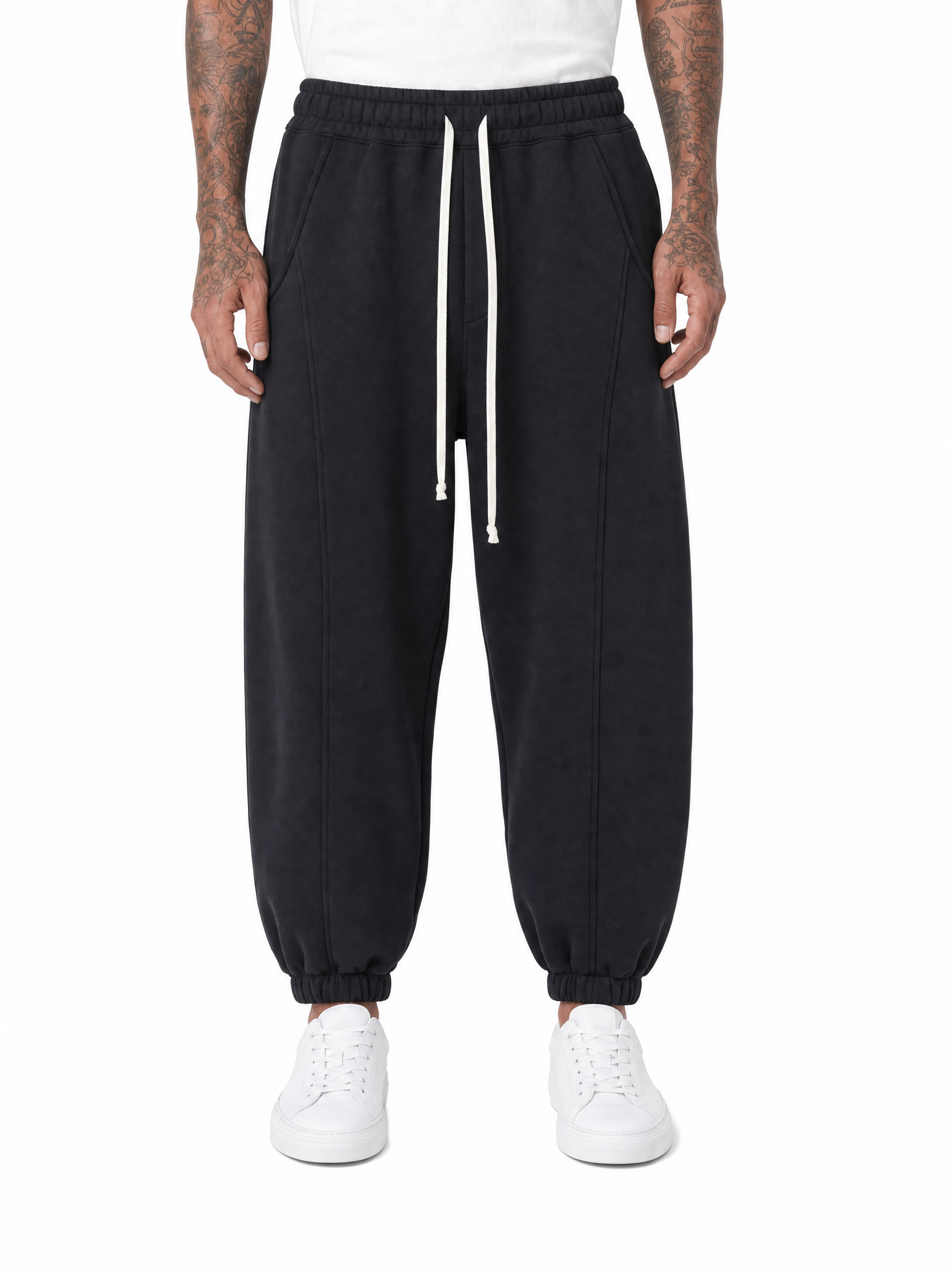 Pantalone tuta balloon fit nero DC186016