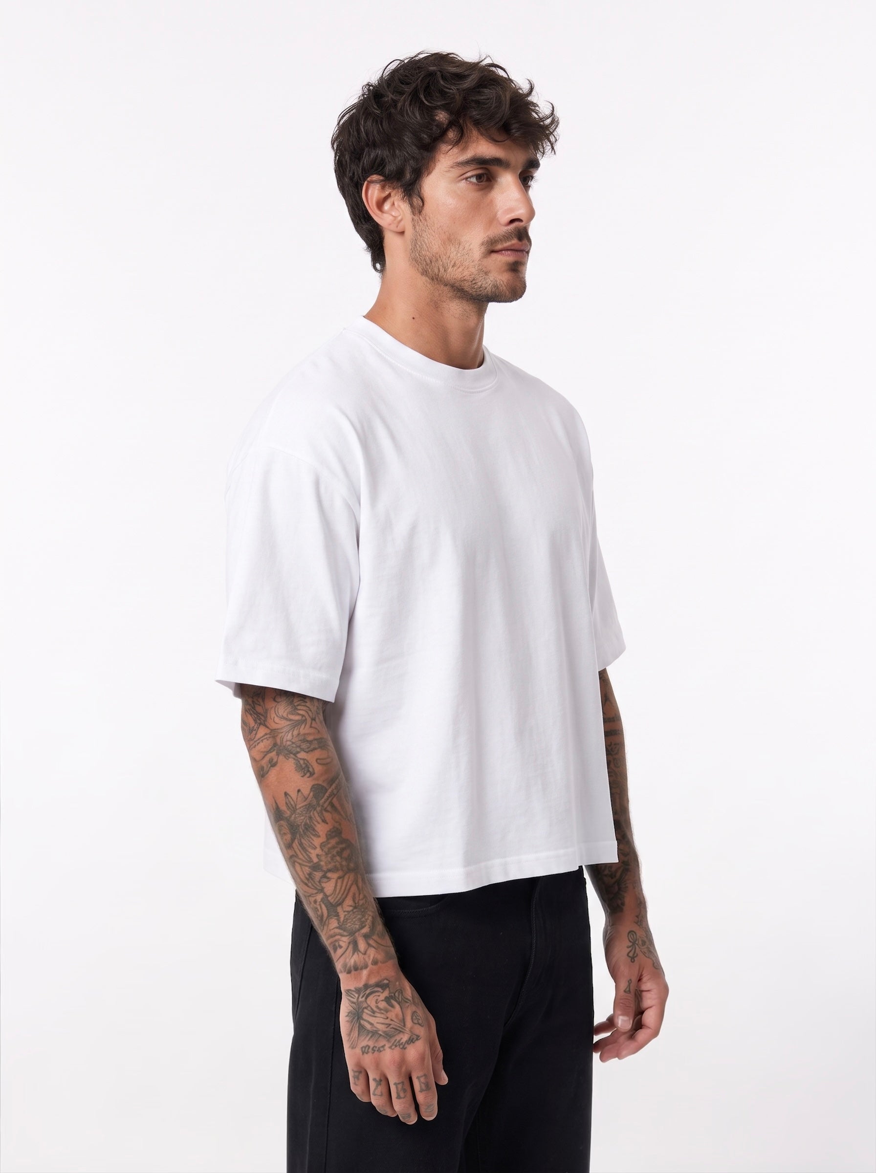 T-shirt crop lento bianca 41848
