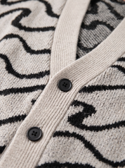 COSTIERA cardigan grigio-antra jacquard