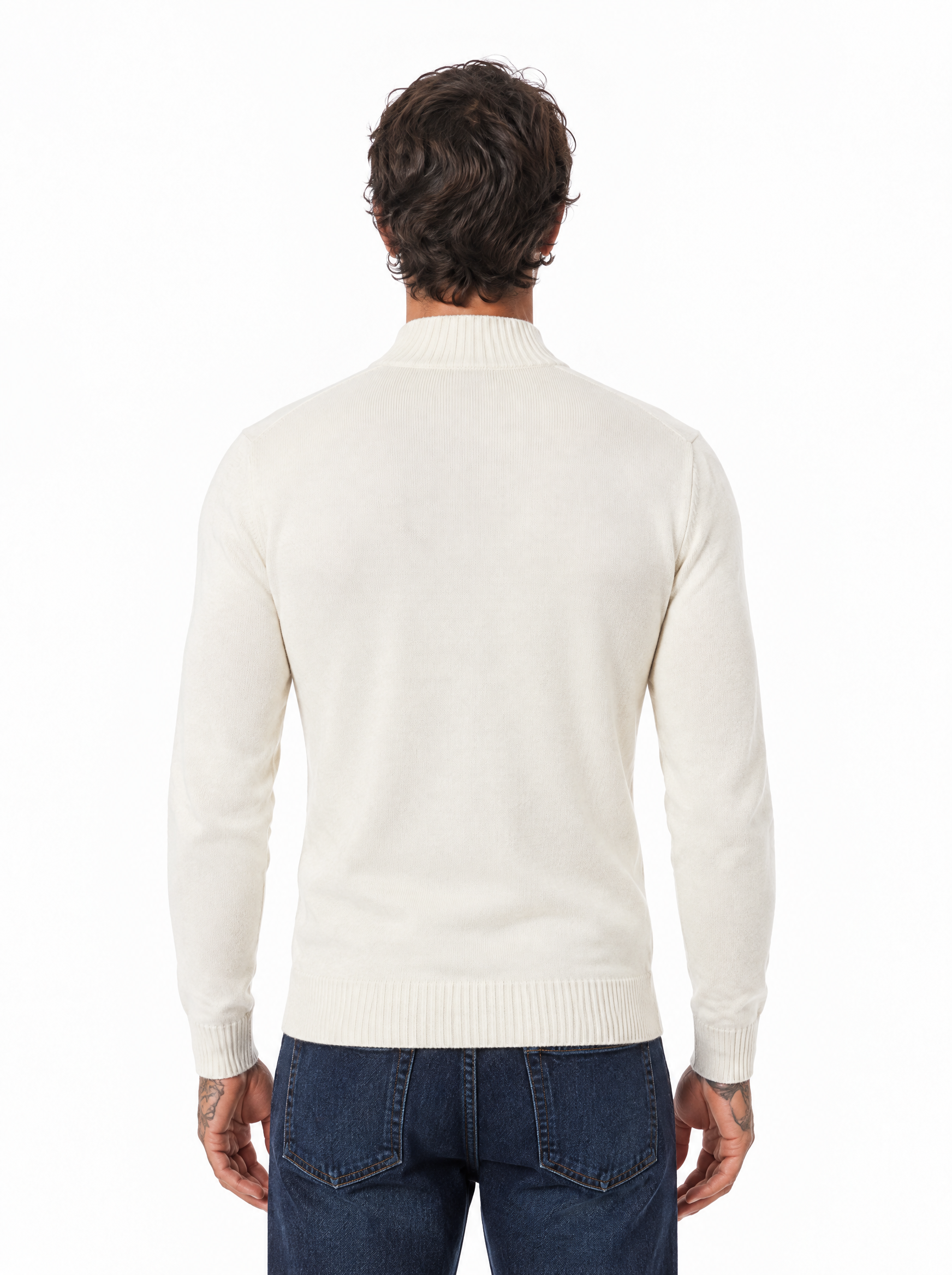 Lupetto con trecce white 889