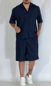 Fifth· Coordinato fiammato blu