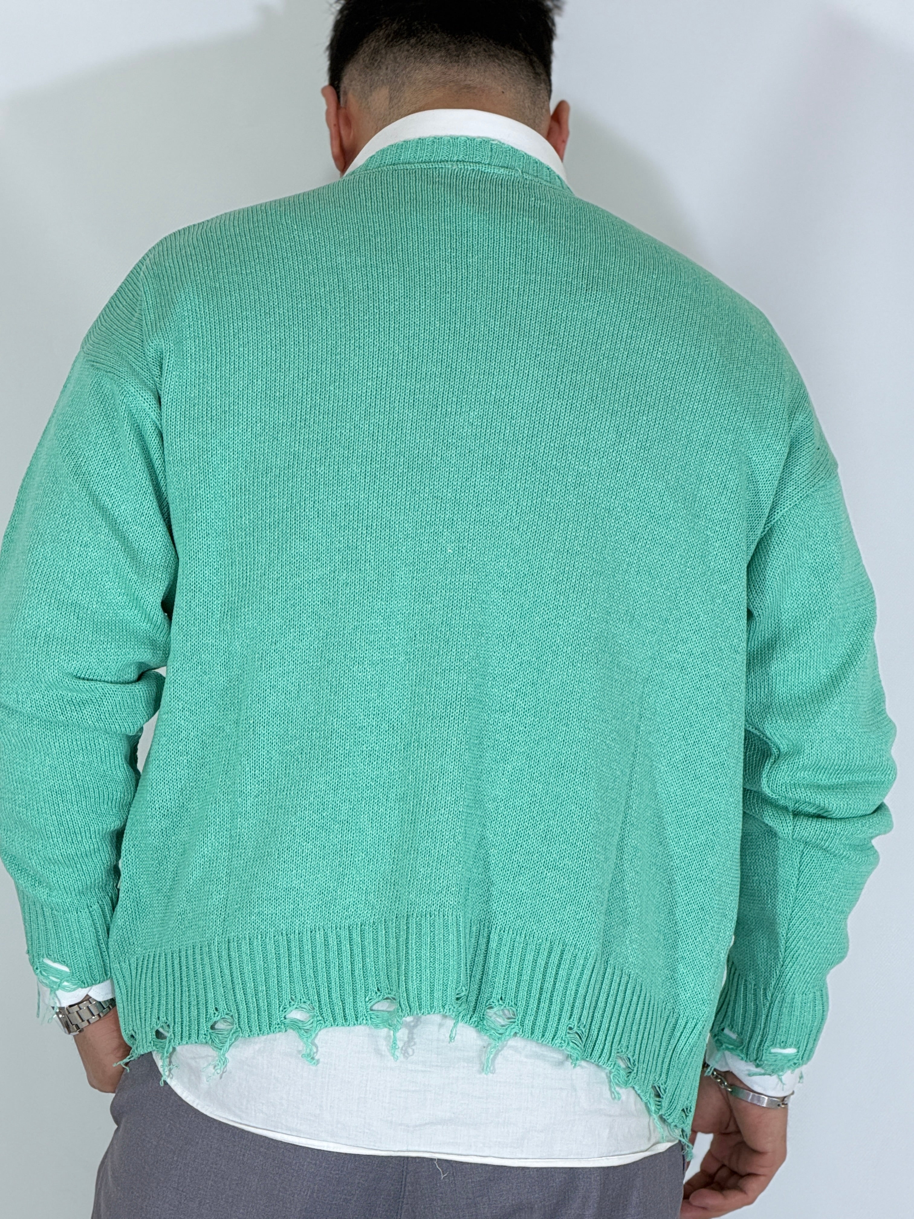 Cardigan verde acqua TBS2603