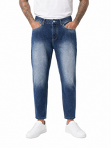 Jeans carrot fit denim scuro MRC23
