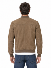 Giubbino eco-camoscio khaki ZM5302
