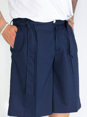 Bermudone con cintura blu GI202506