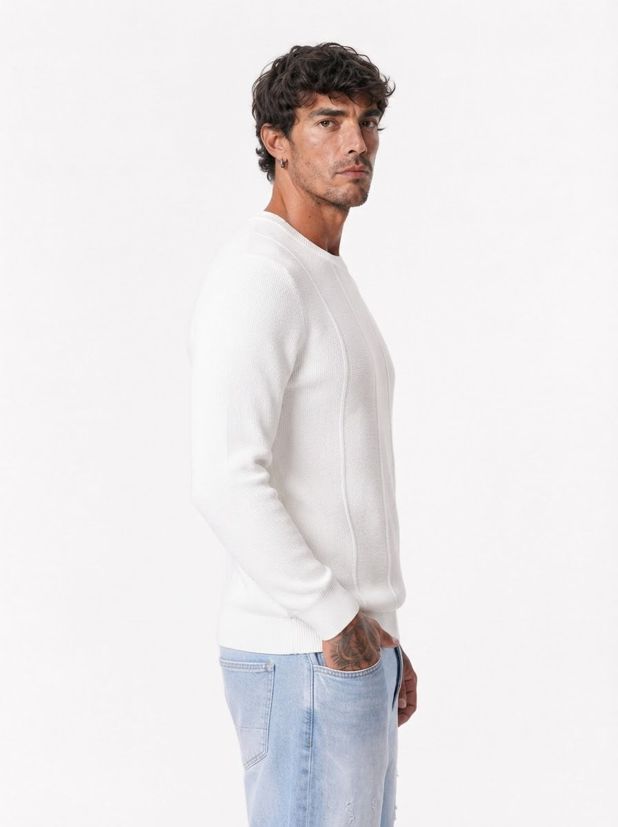 Maglia tramata bianca M897