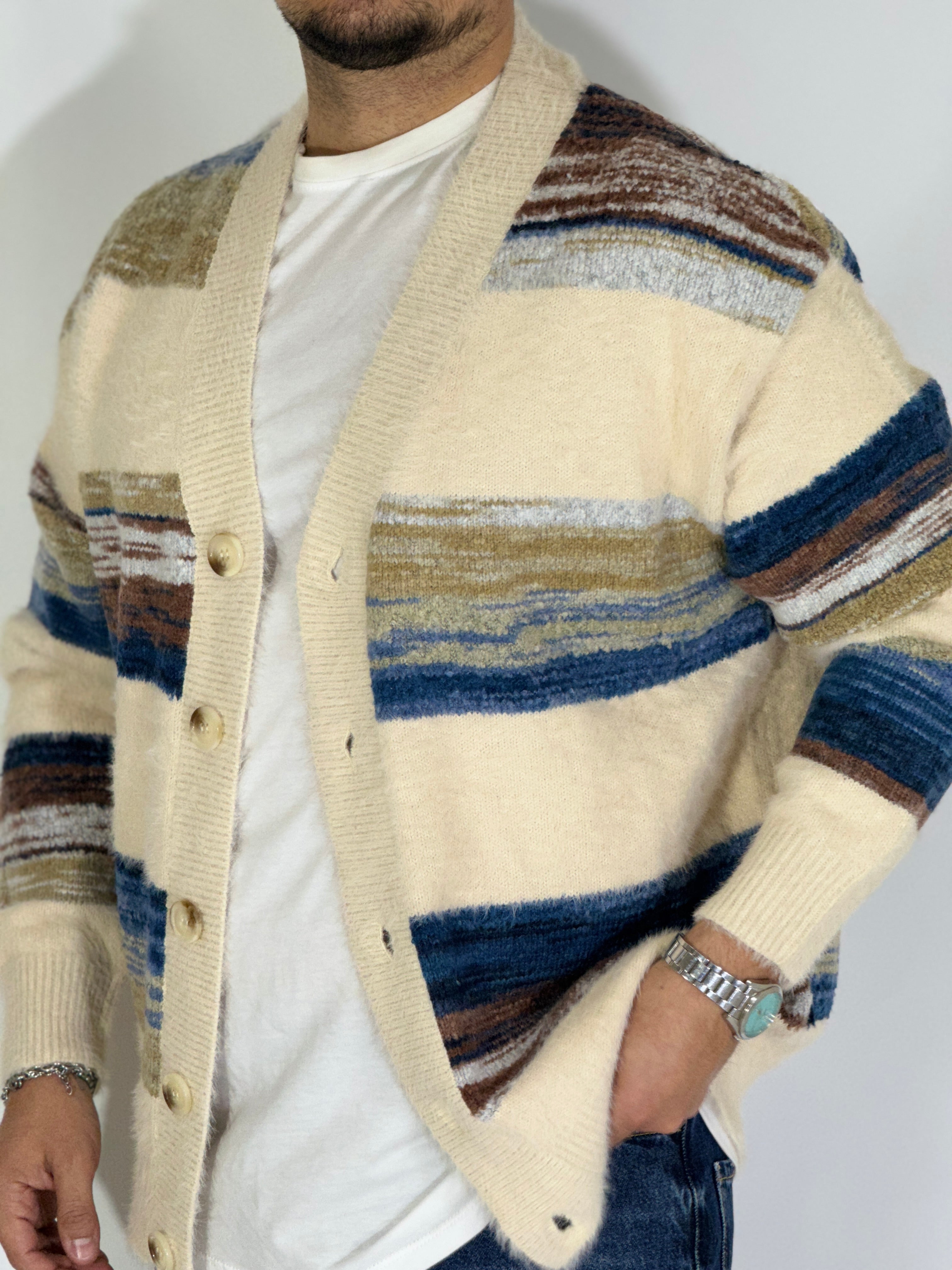 Cardigan raimbow apricot W86111