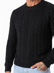 PORTADA Maglia tramata nera