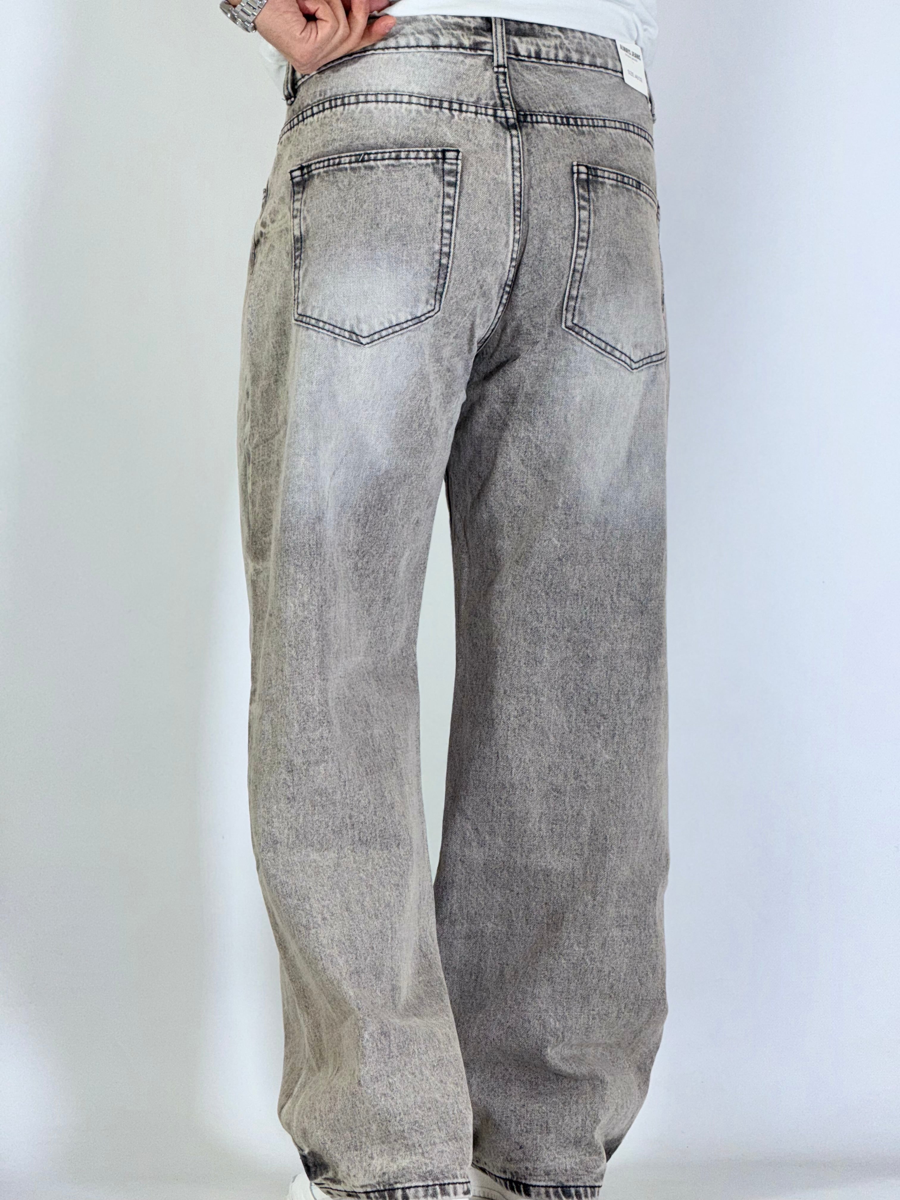 Jeans palazzo grigio ART AD8350