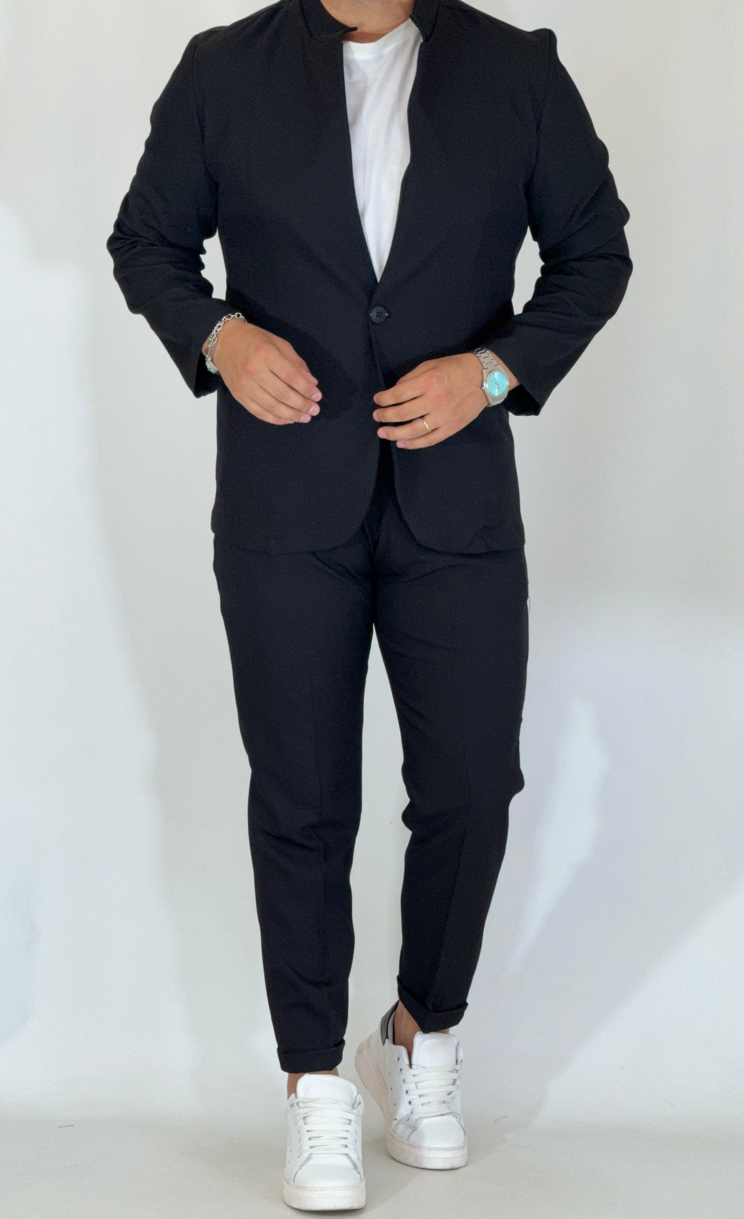 Abito coreano nero LW256061
