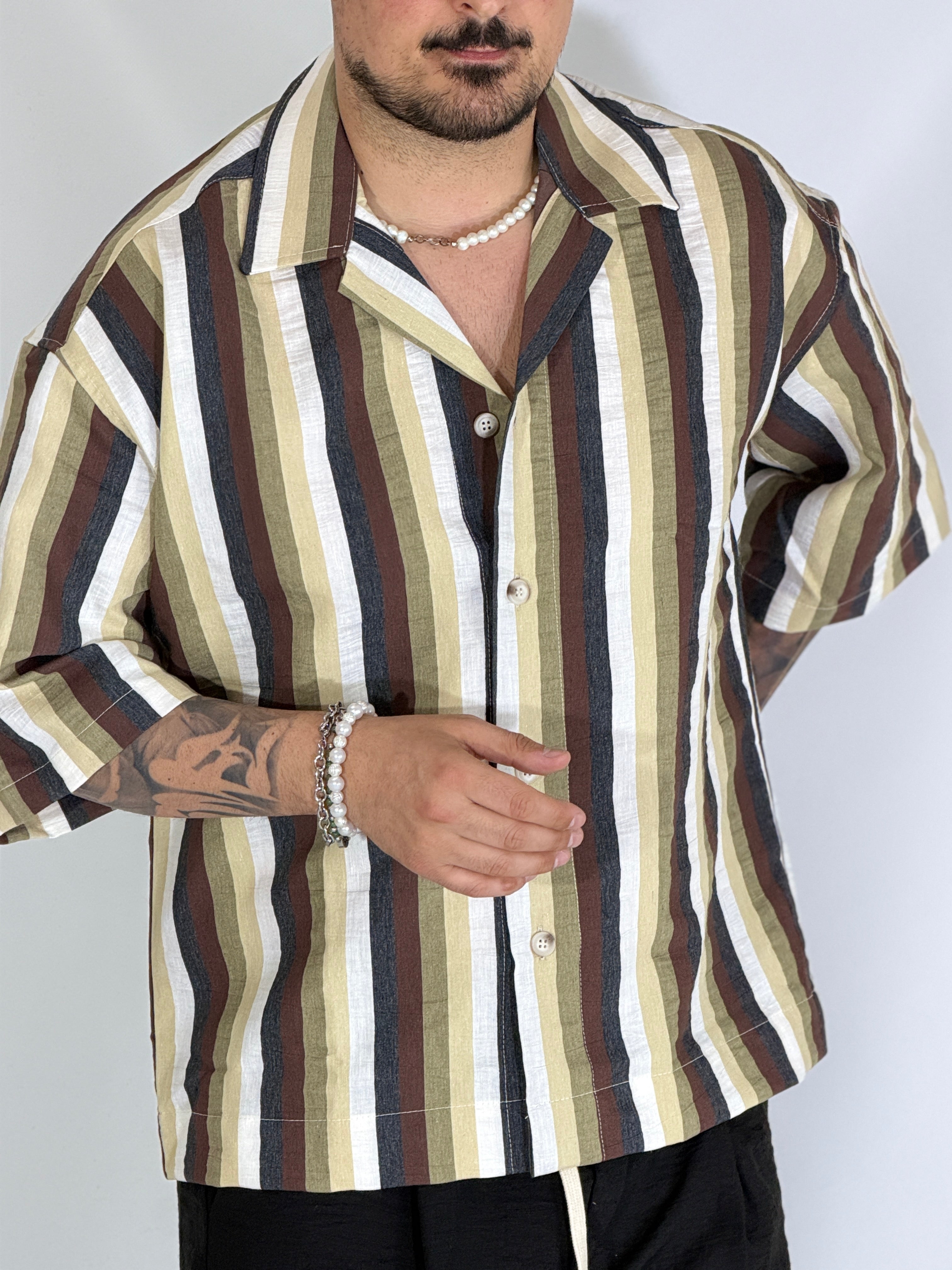 Camicia bowling cotone REY