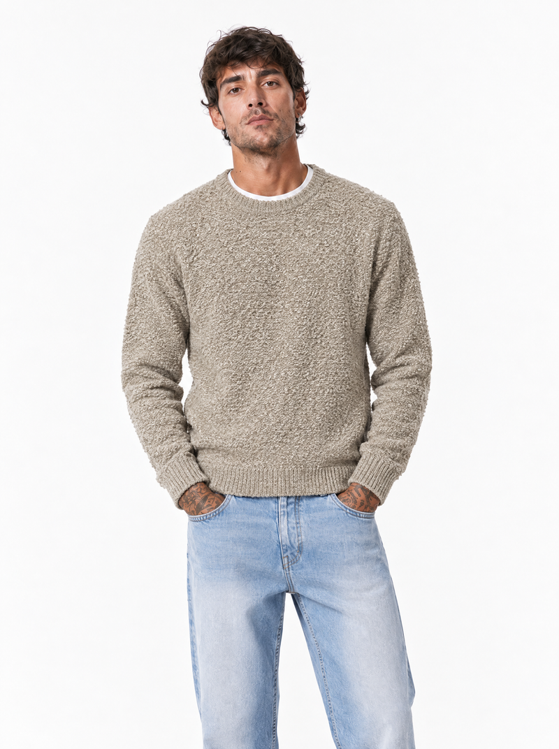 SENTIERO Girocollo bouclè corda