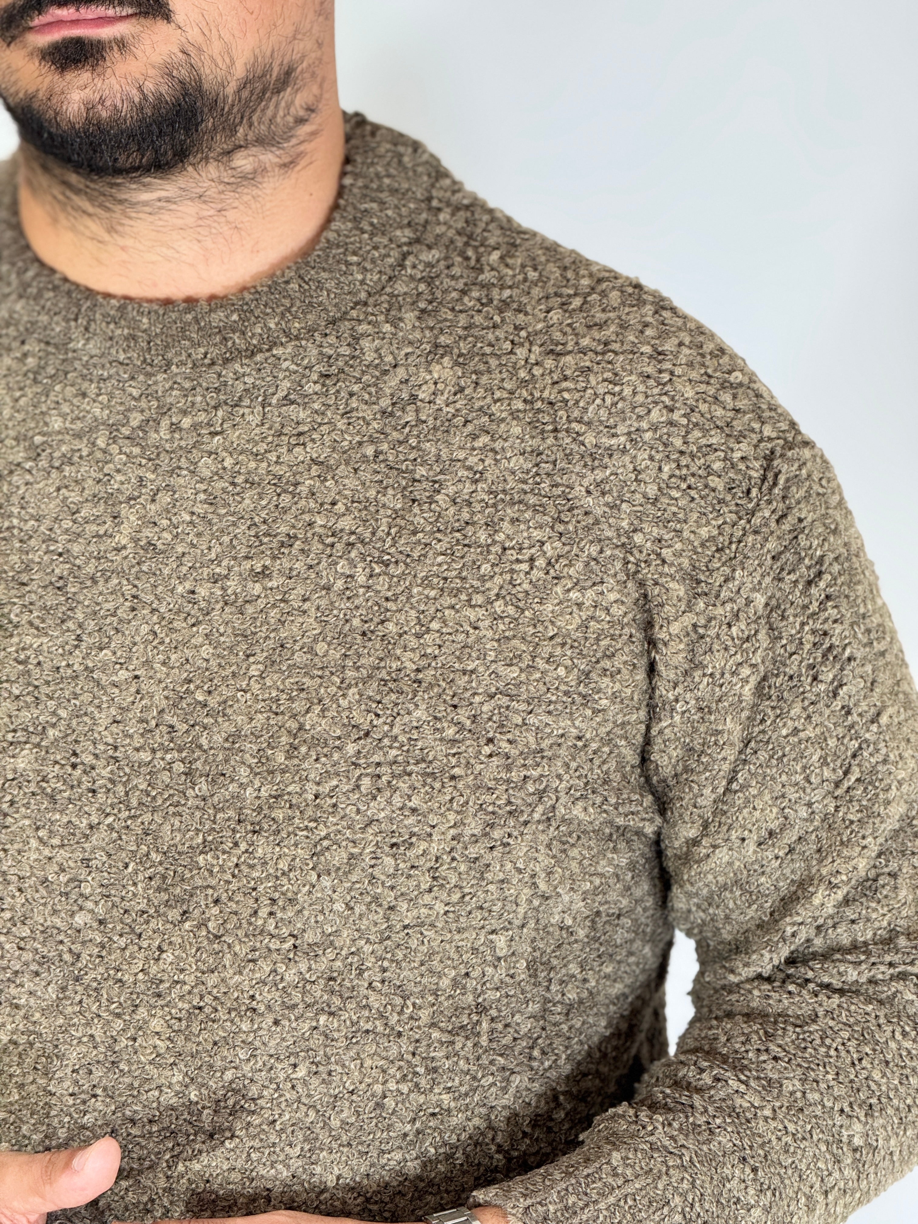 Girocollo boucler fango A464