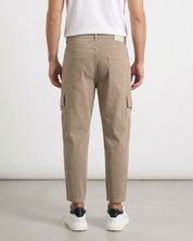 Pantalone loose fit cargo beige HARLEM