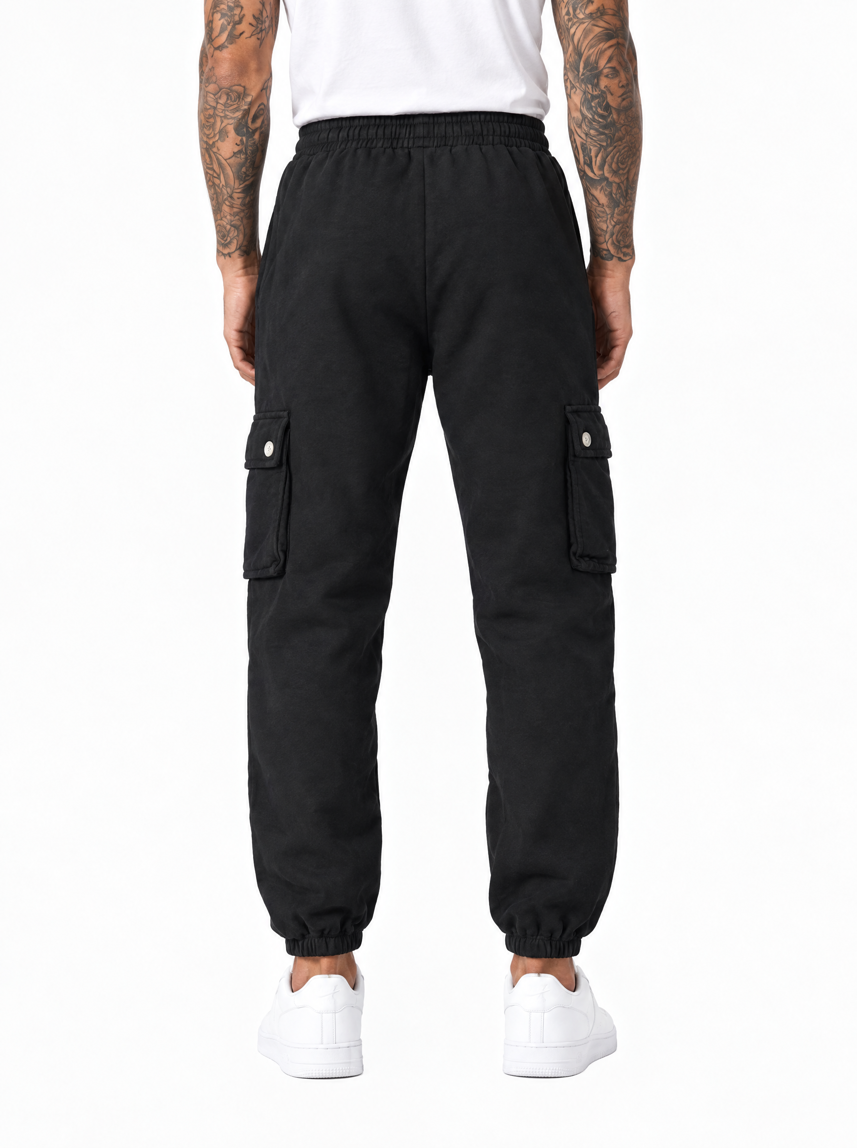 Pantalone tuta cargo nero DC186006